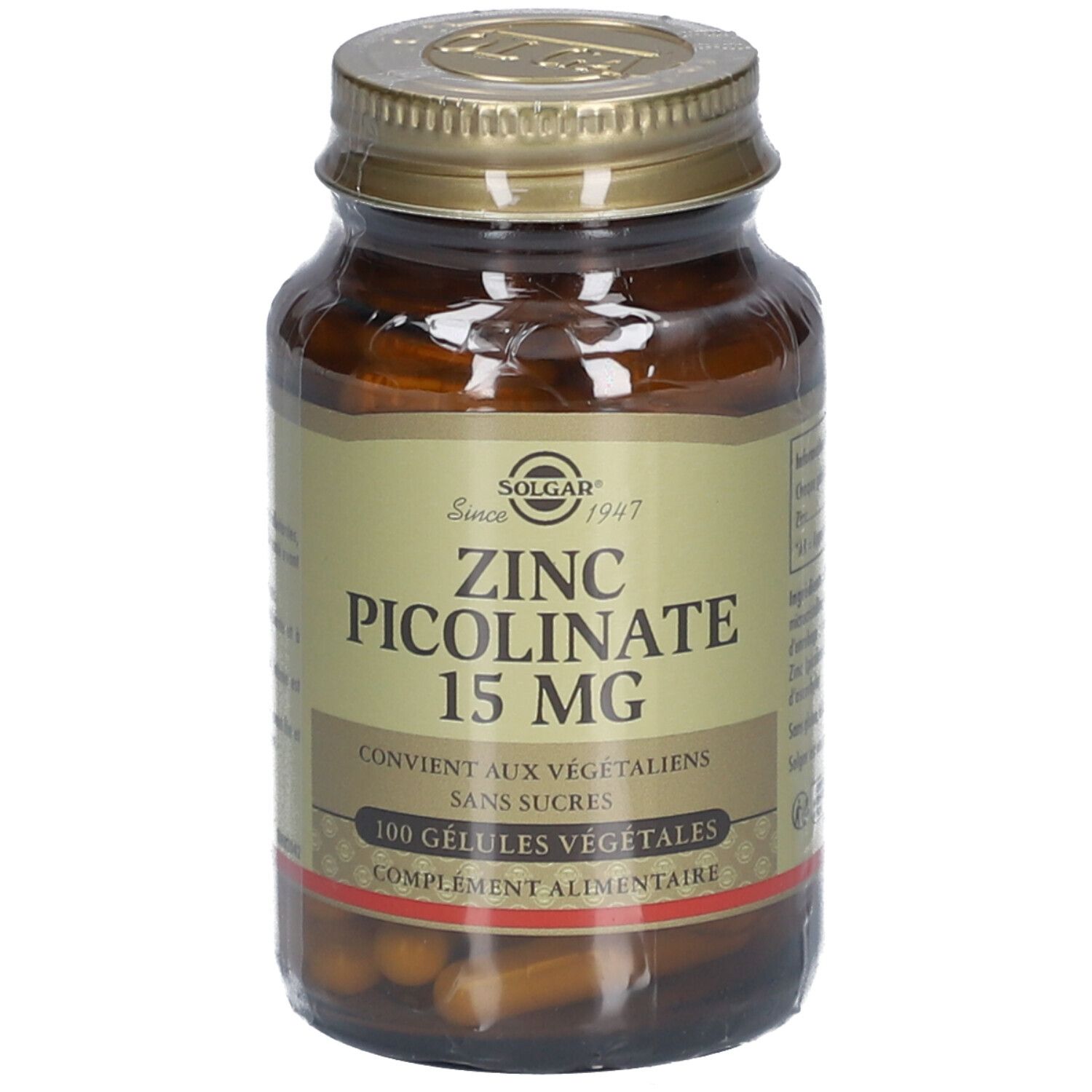 Solgar Zinc Picolinate 15 mg