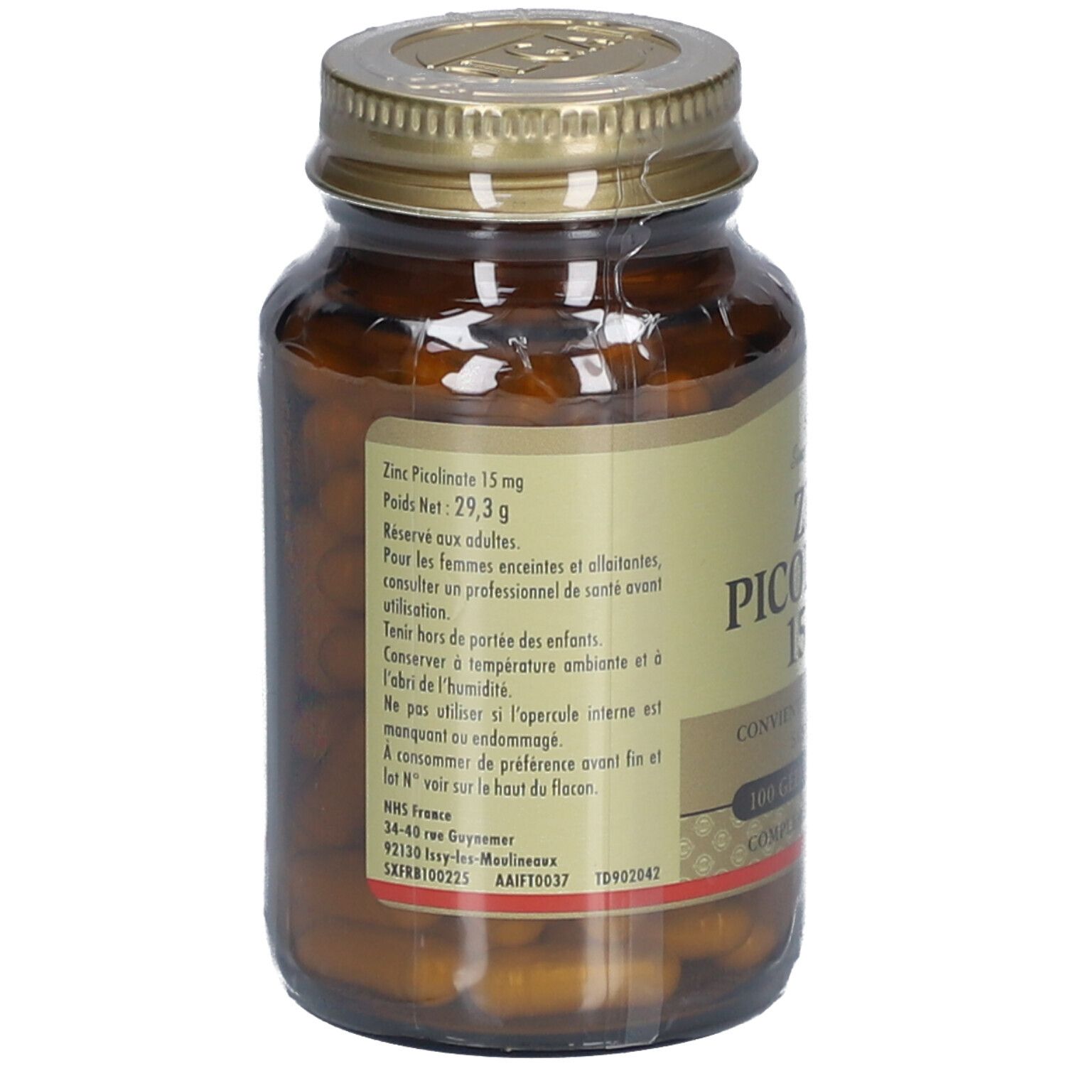 Solgar Zinc Picolinate 15 mg