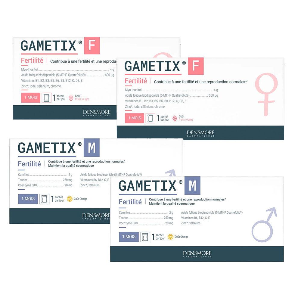 Lot de 2 Gametix M + 2 Gametix F