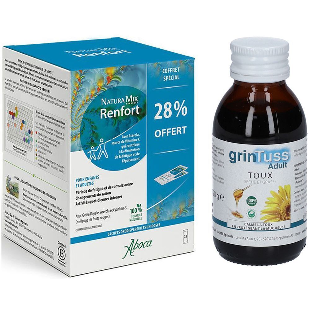 Set IMMUNOMIX ADVANCED SIROP + NATURA MIX ADVANCED RENFORT