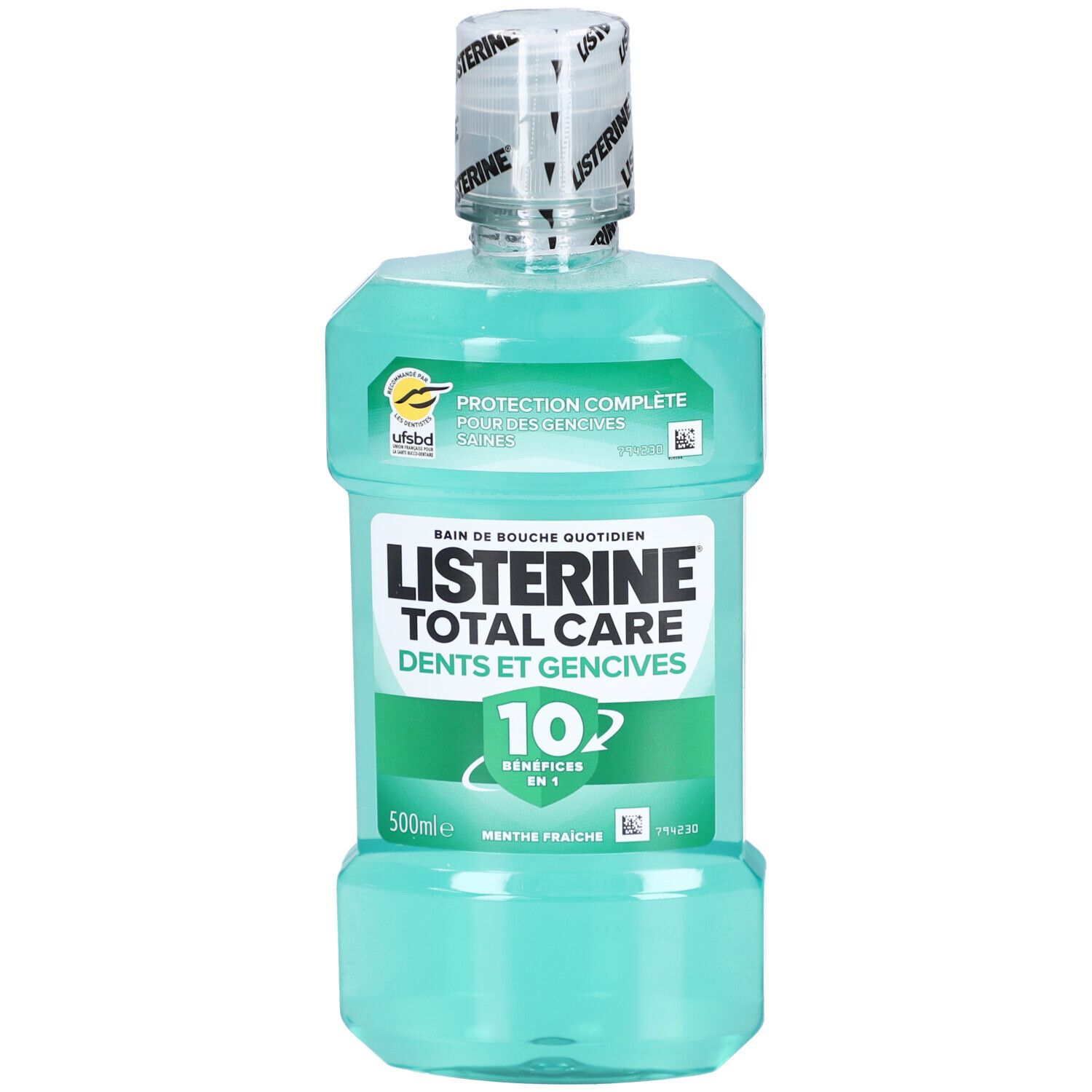 Listerine Total Care Dents et Gencives – Bain de Bouche Menthe Fraîche