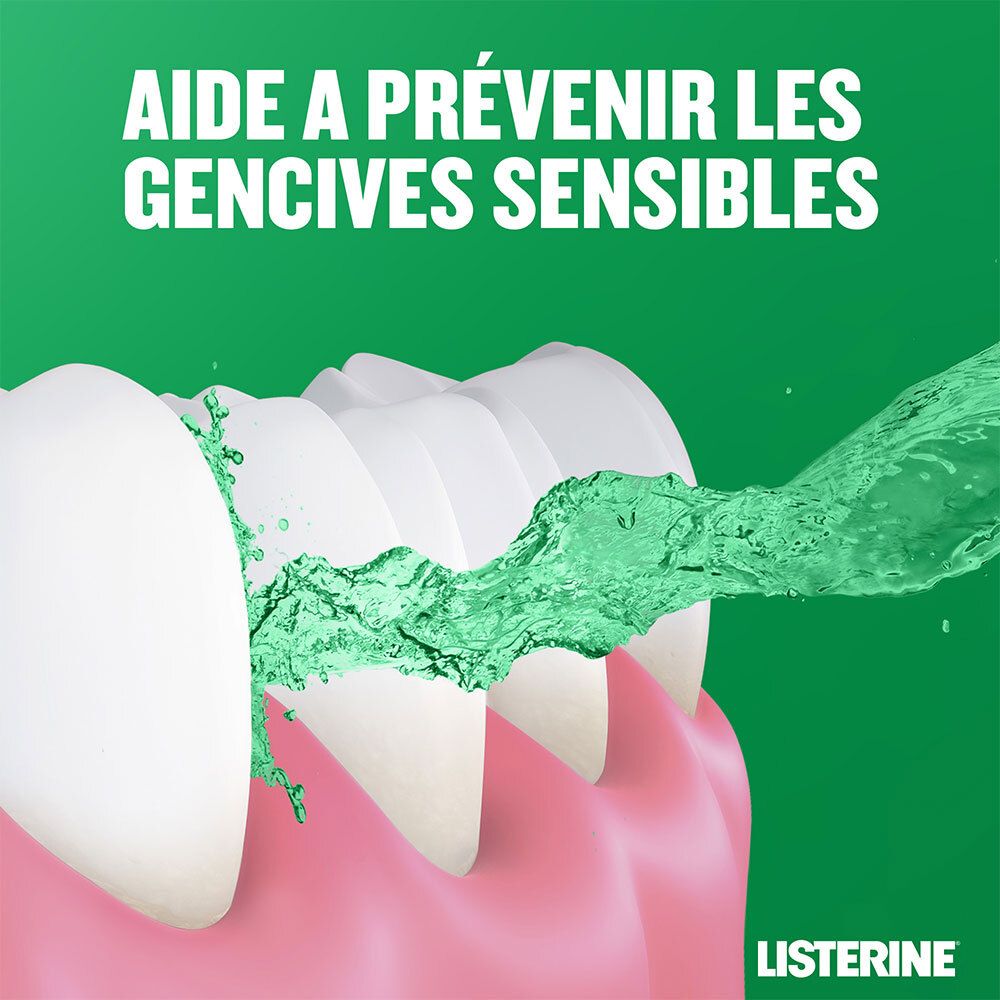 Listerine Total Care Dents et Gencives – Bain de Bouche Menthe Fraîche