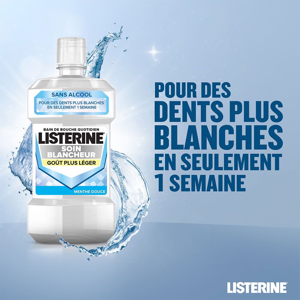 Listerine Soin Blancheur – Bain de Bouche Menthe Douce