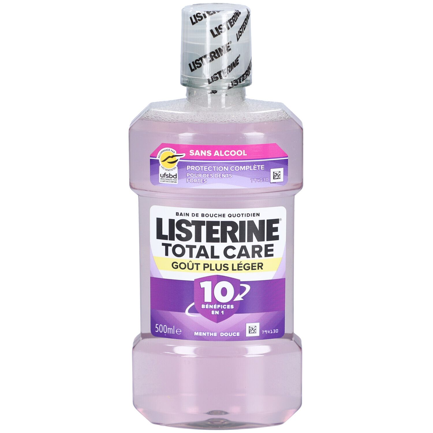 Listerine Total Care Dents et Gencives – Bain de Bouche Sans Alcool Goût Plus Léger