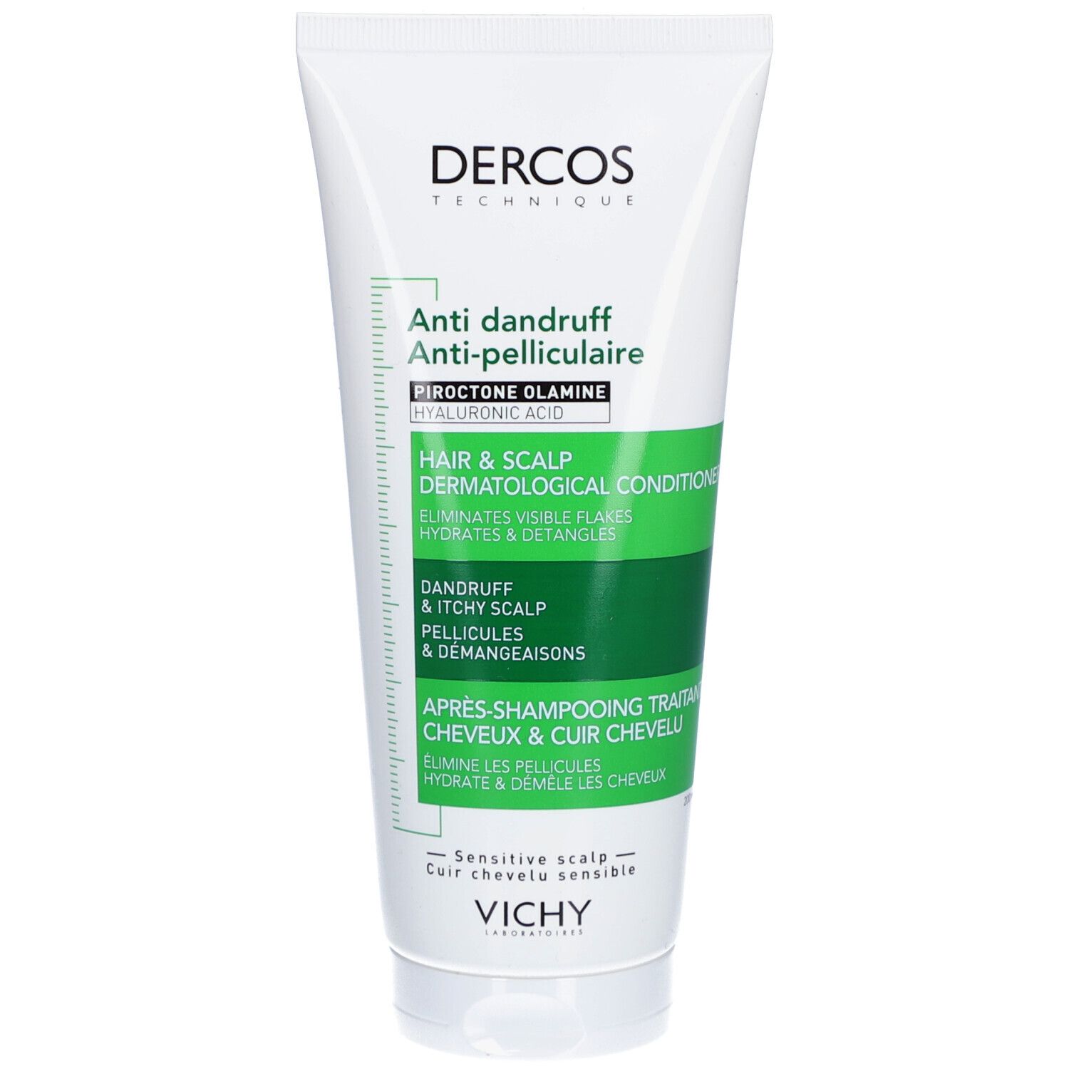VICHY Dercos Shampooing 2 en 1 Anti-Pelliculaire et Démêlant