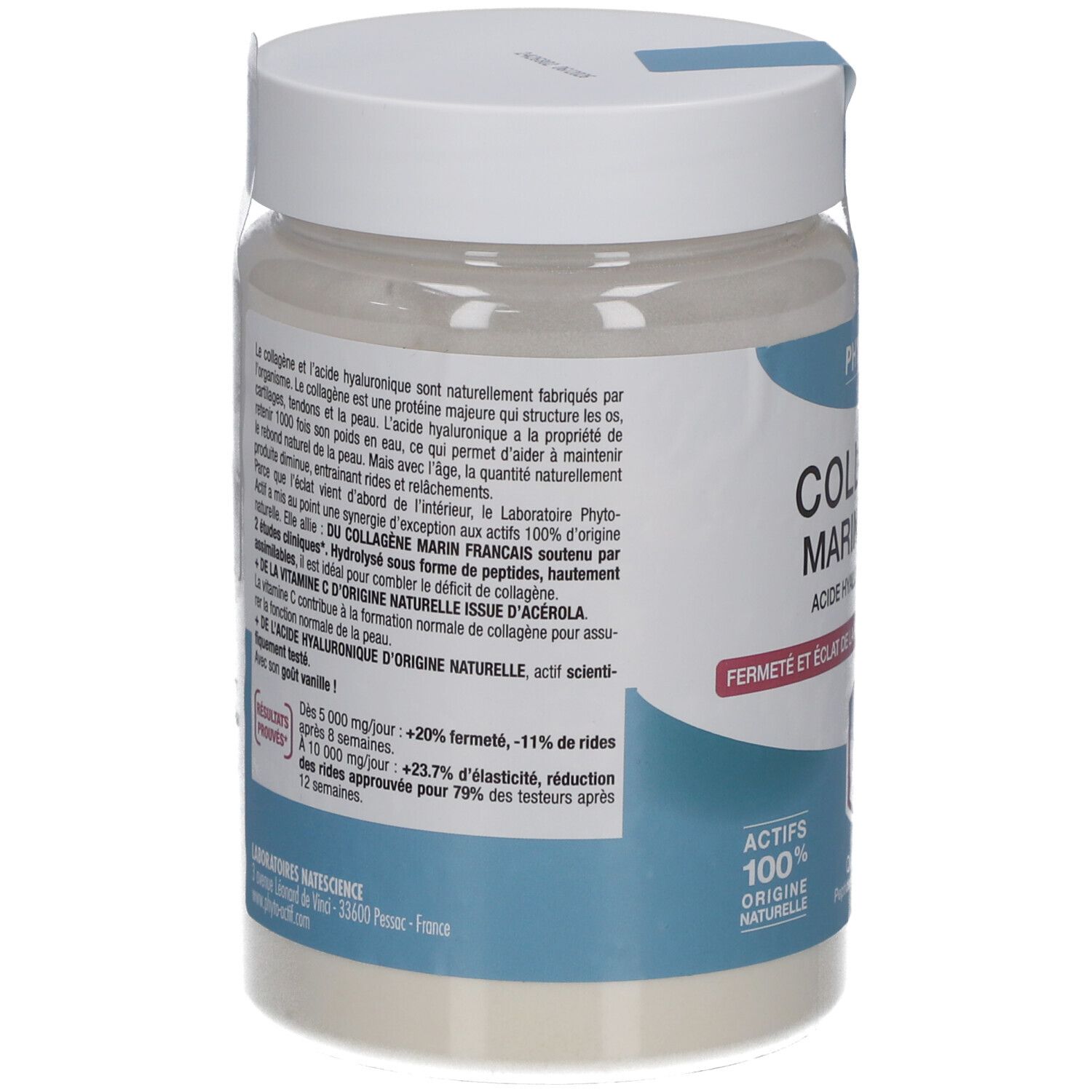 PHYTO-ACTIF Collagène Marin 10 000 mg + Acide Hyaluronique + Vitamine C