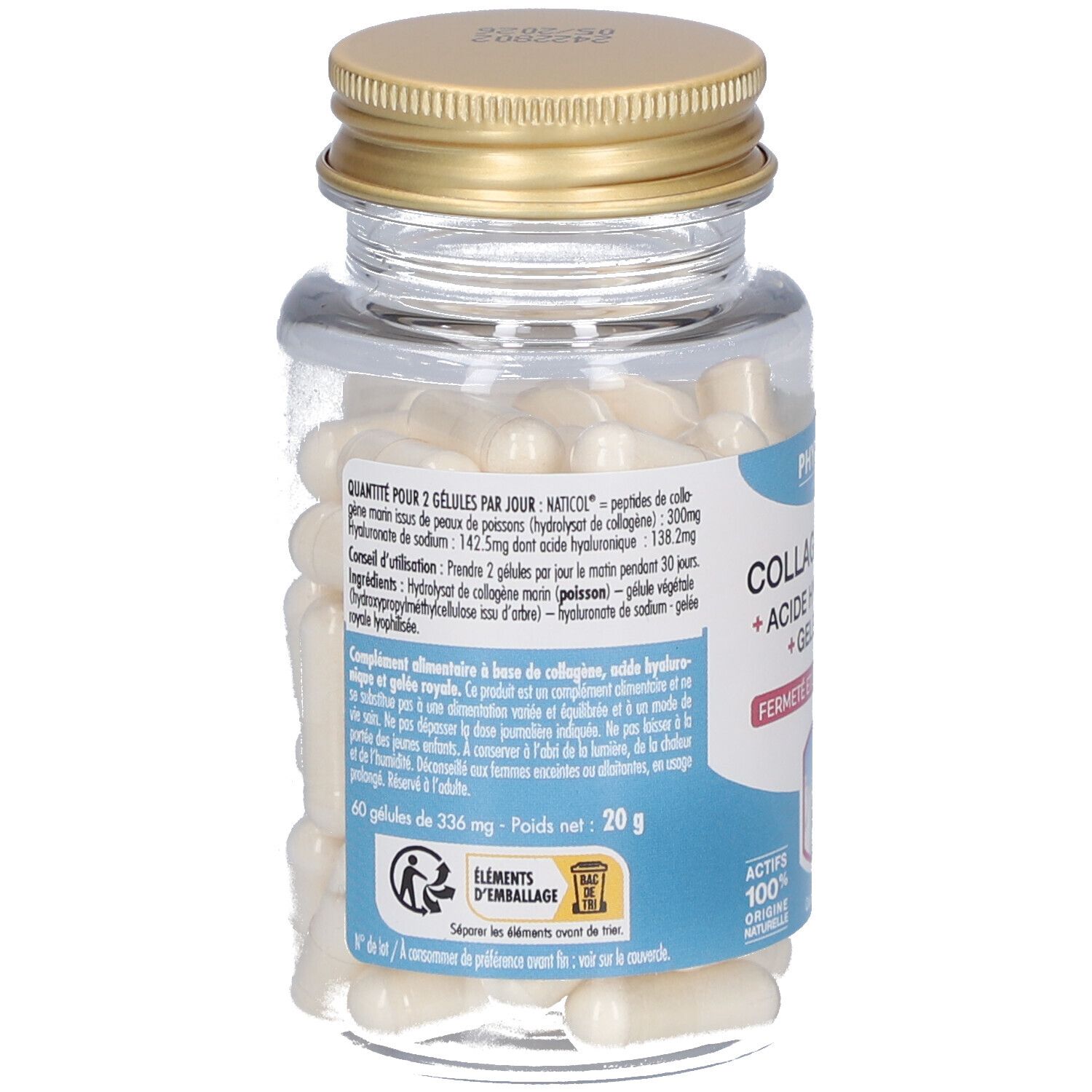 PHYTO-ACTIF Collagène Marin + Acide Hyaluronique + Gelée Royale