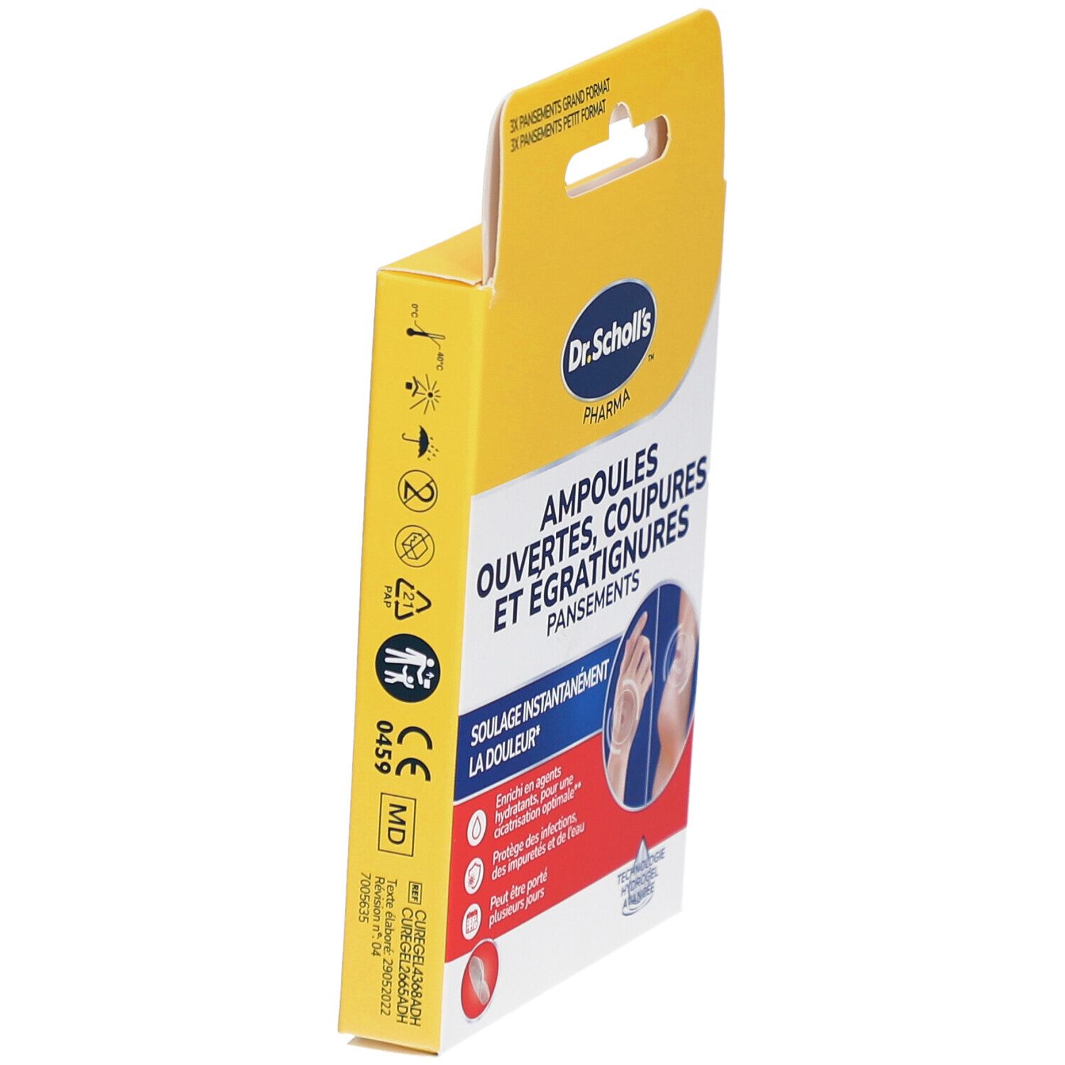 Dr. Scholl's Pansements Ampoules Ouvertes, Coupures et Égratignures - Soulage Instantanément la douleur