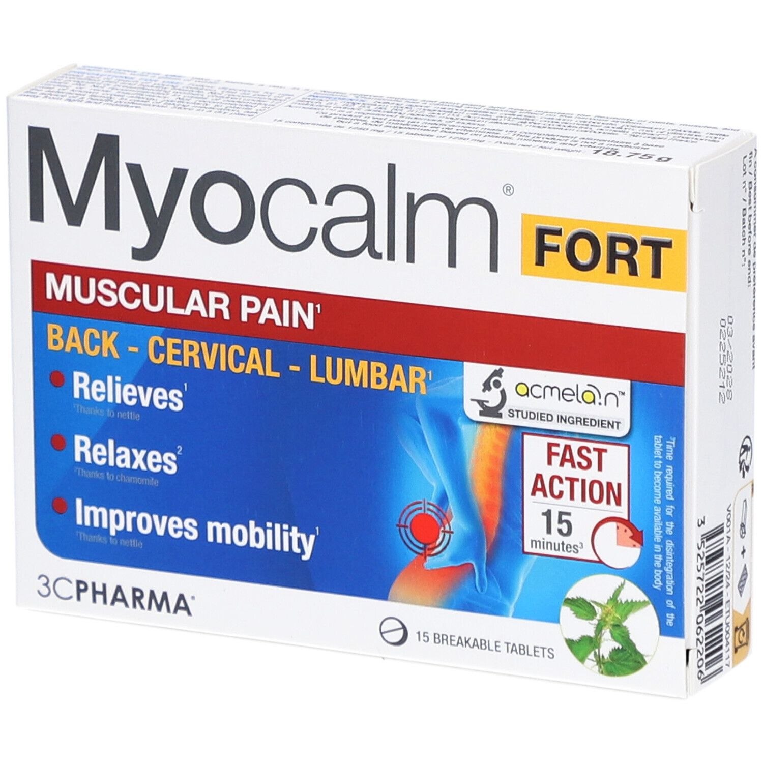 3CPHARMA Myocalm Fort Douleurs Cervicales