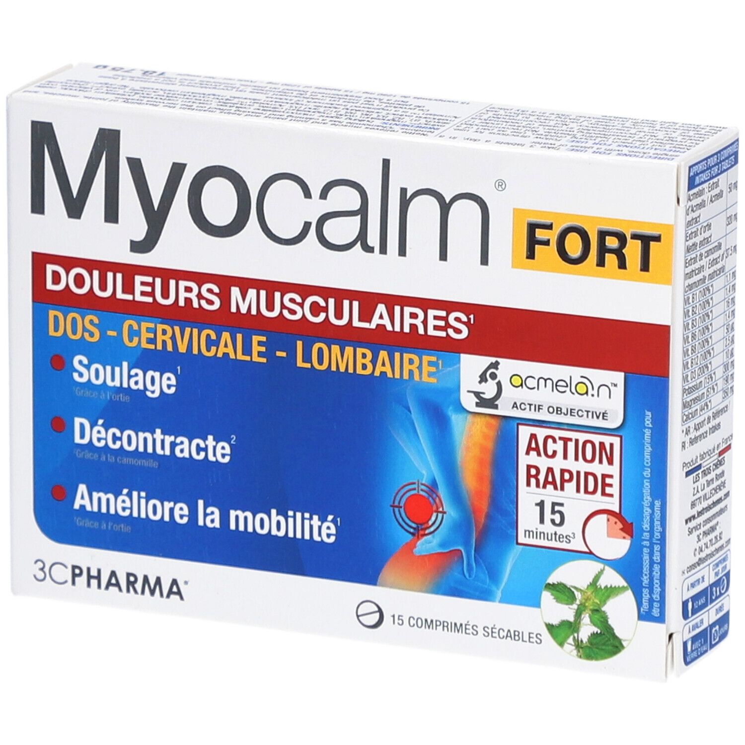 3CPHARMA Myocalm Fort Douleurs Cervicales