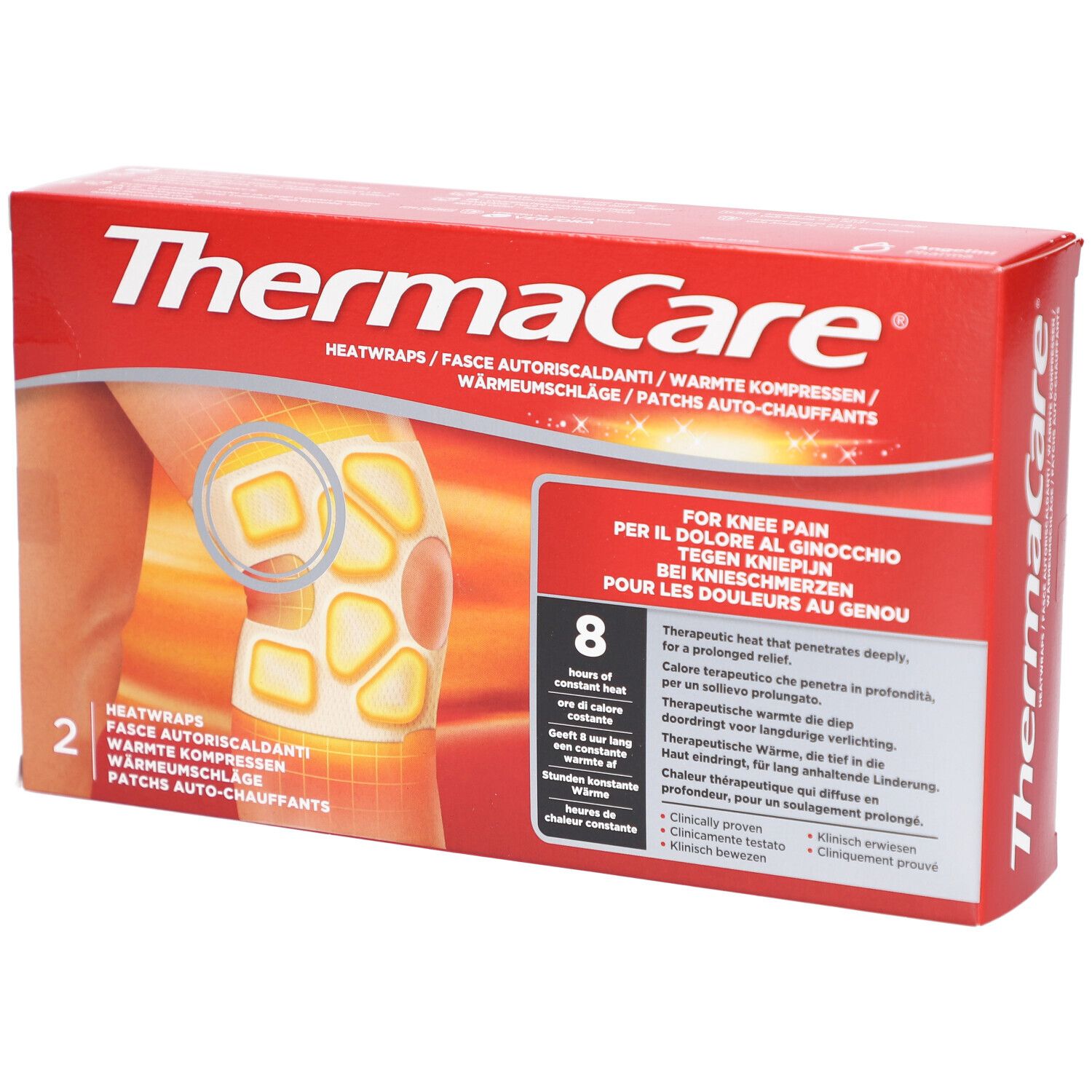 Thermacare Patchs auto-chauffants Genou - Boîte de 2