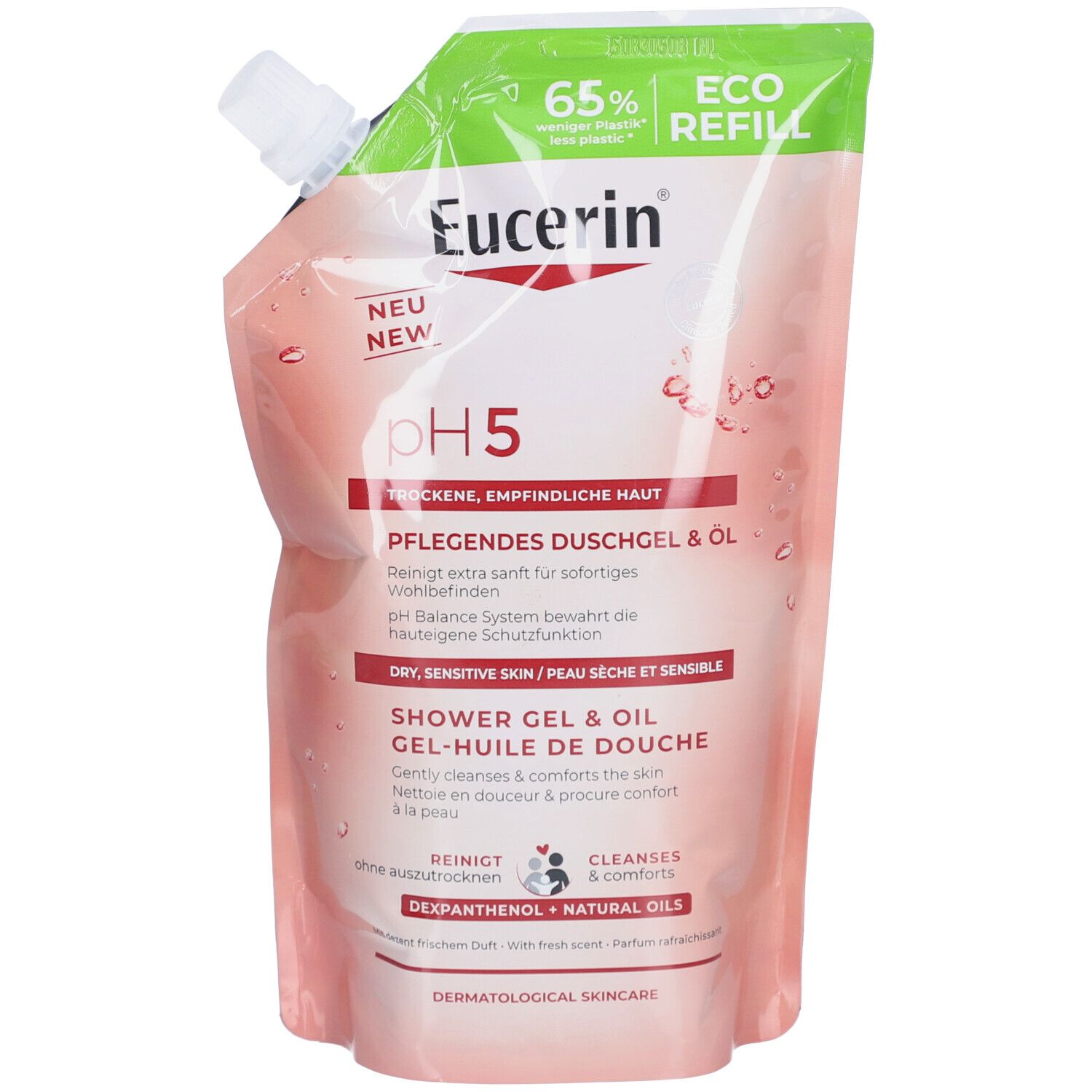 Eucerin pH5 Gel-Huile de Douche Éco-Recharge