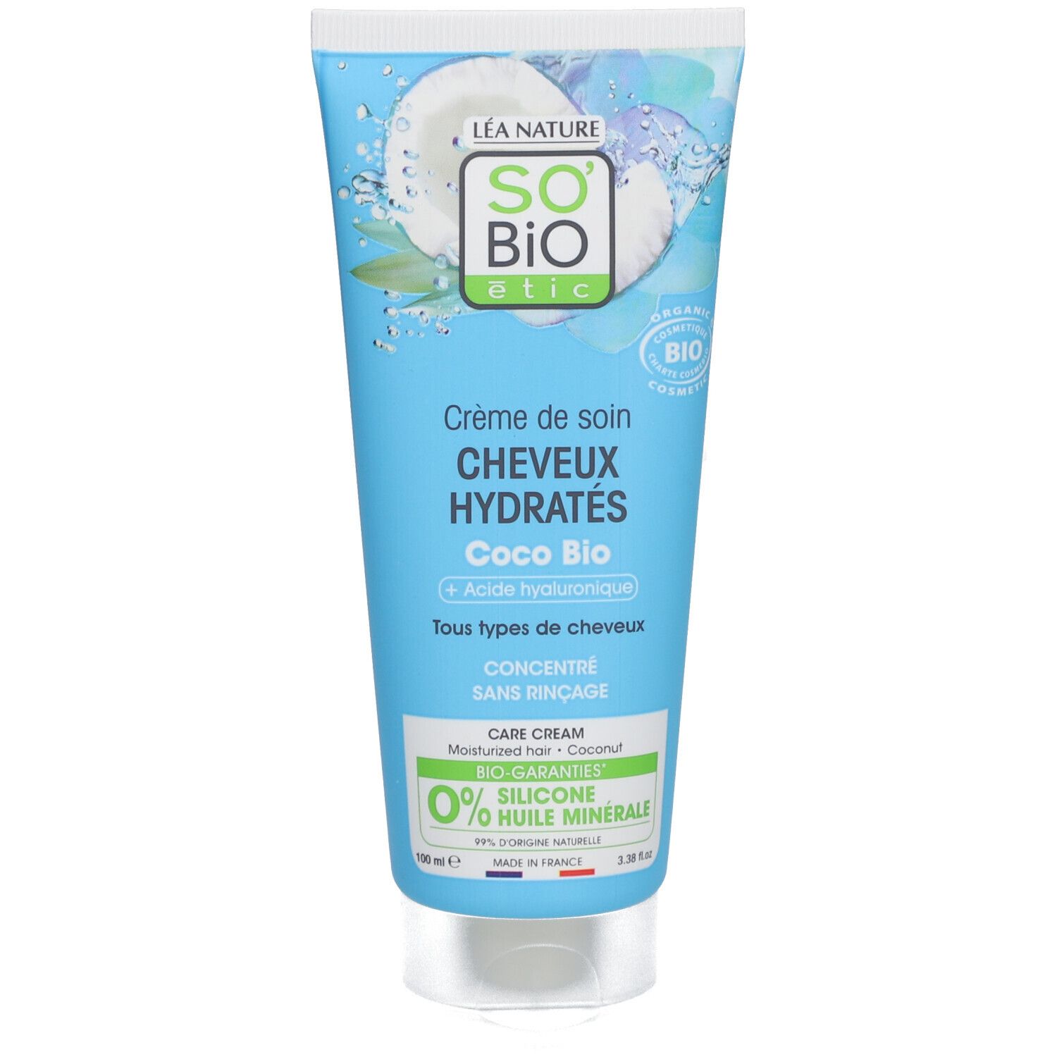 SO BIO ETIC Crème de soins cheveux hydratés coco bio
