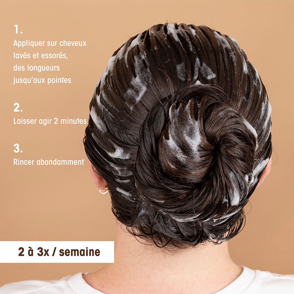 Utilisation du HEI POA Tahiti Detox Shampooing Doux Oxygénant. Appliquer sur cheveux mouillés, laisser agir 2 minutes, rincer.