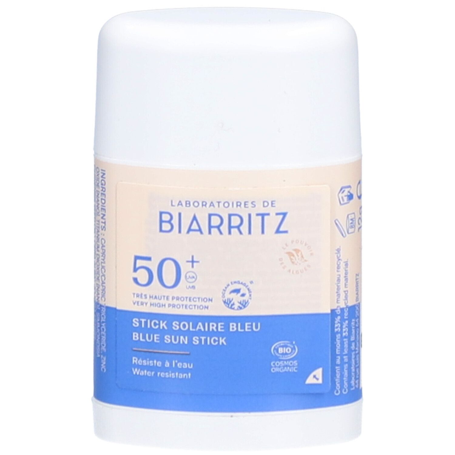 LABORATOIRES DE BIARRITZ Stick Solaire Bleu SPF50+