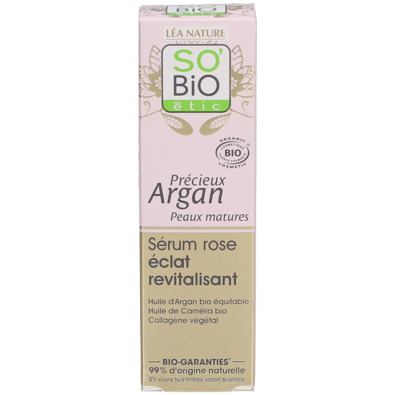 SO BIO ETIC Précieux Argan Sérum Rose éclat revitalisant