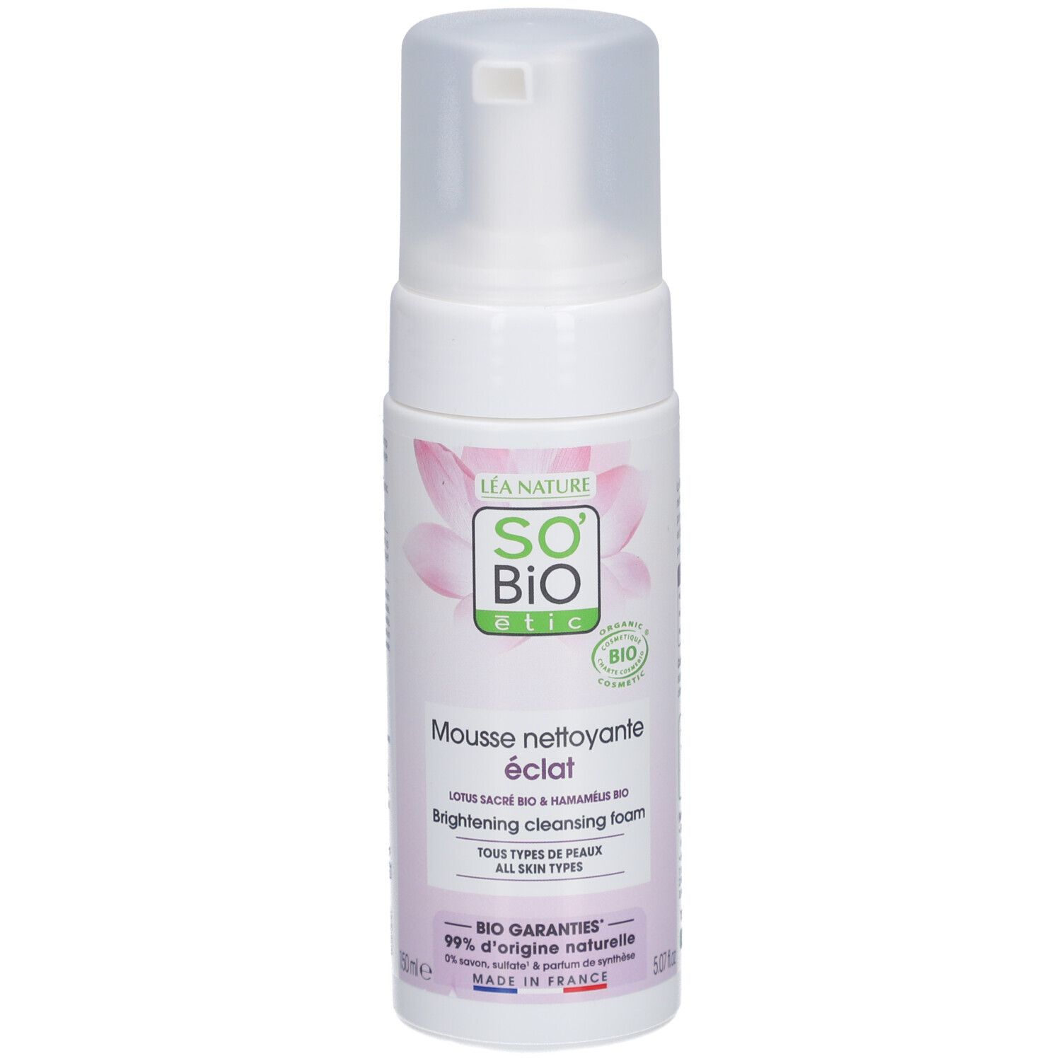 SO BIO ETIC Mousse Nettoyante Apaisante