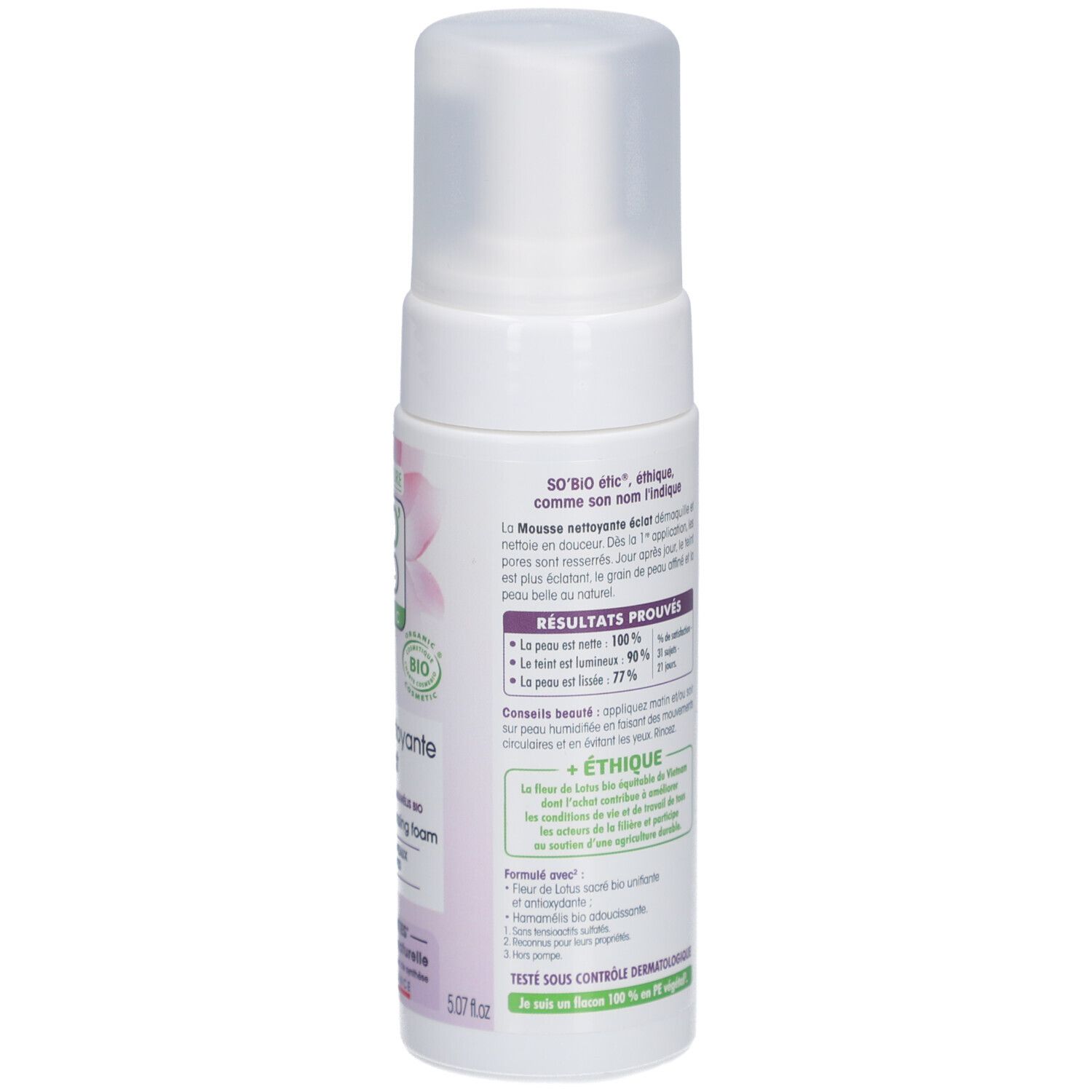 SO BIO ETIC Mousse Nettoyante Apaisante