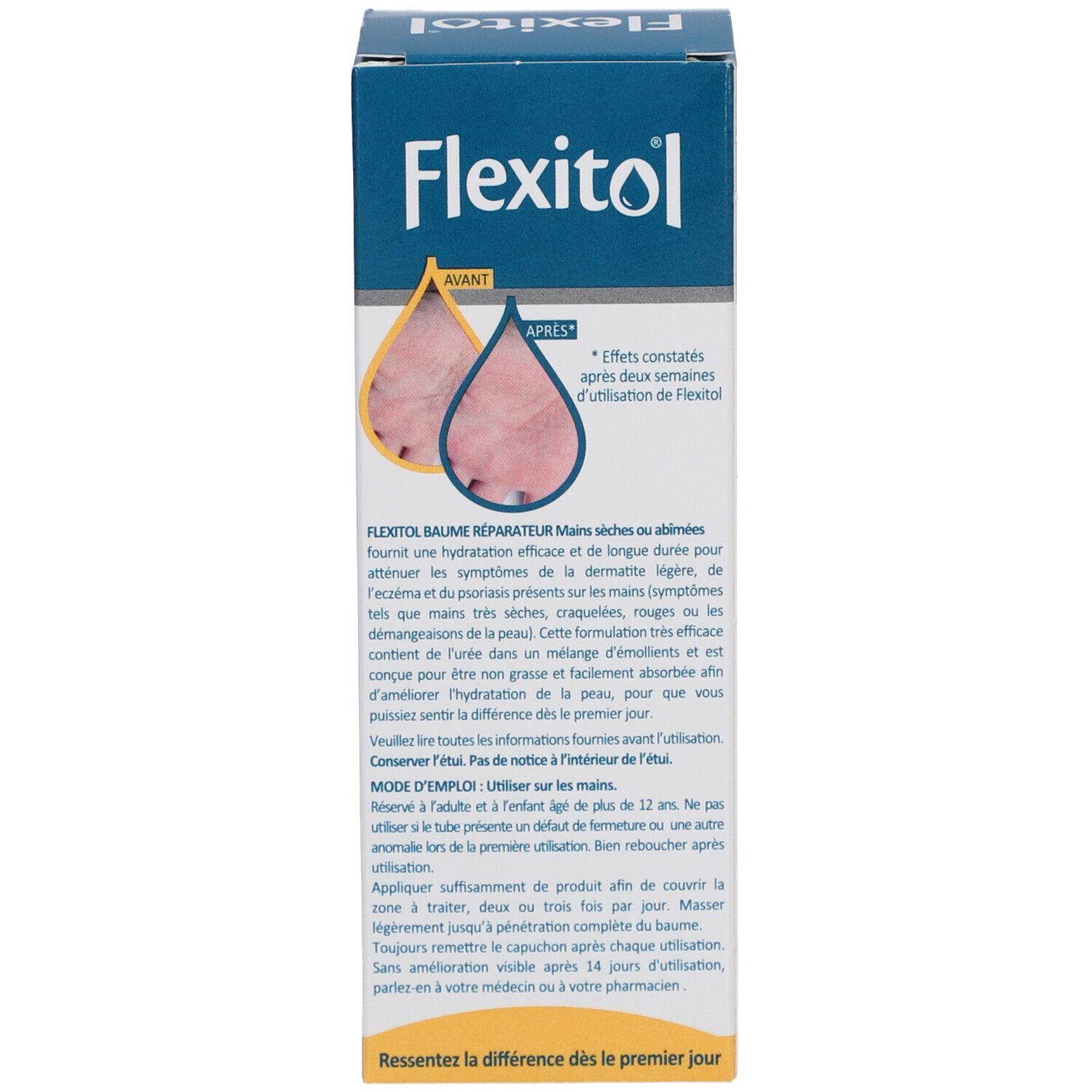 Flexitol Baume réparateur mains abîmées 10 % urée