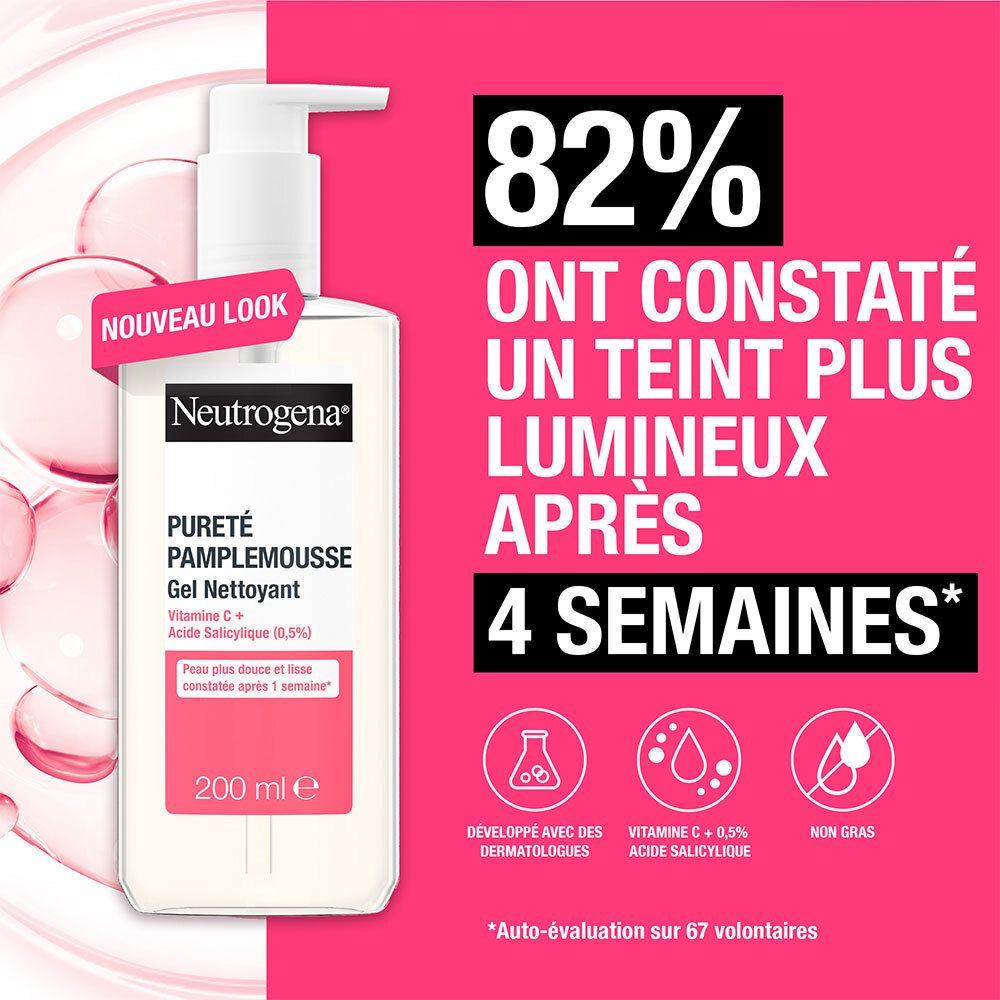 Neutrogena Gel Nettoyant Pureté Pamplemousse Vitamine C