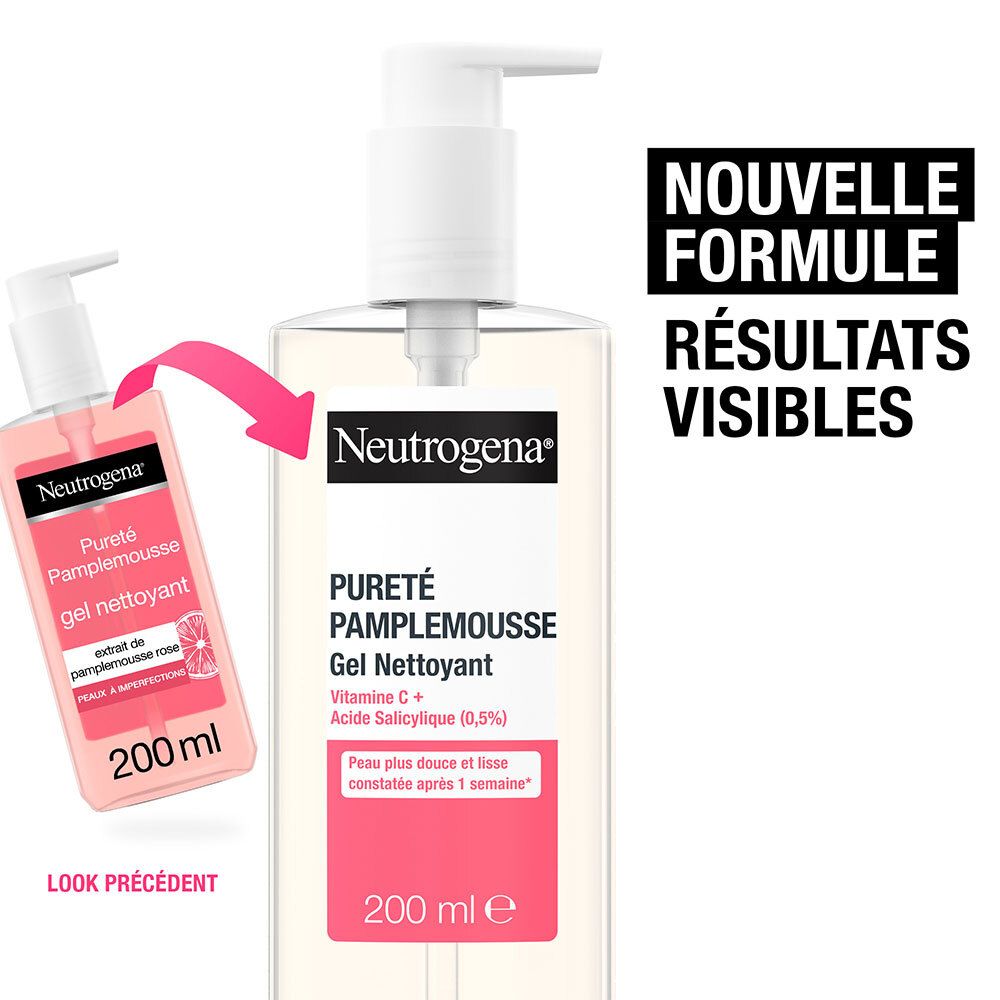 Neutrogena Gel Nettoyant Pureté Pamplemousse Vitamine C
