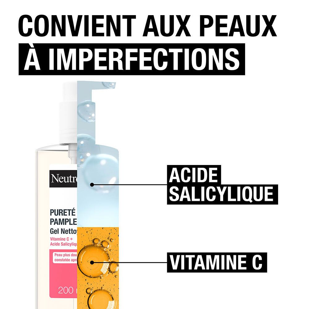 Neutrogena Gel Nettoyant Pureté Pamplemousse Vitamine C