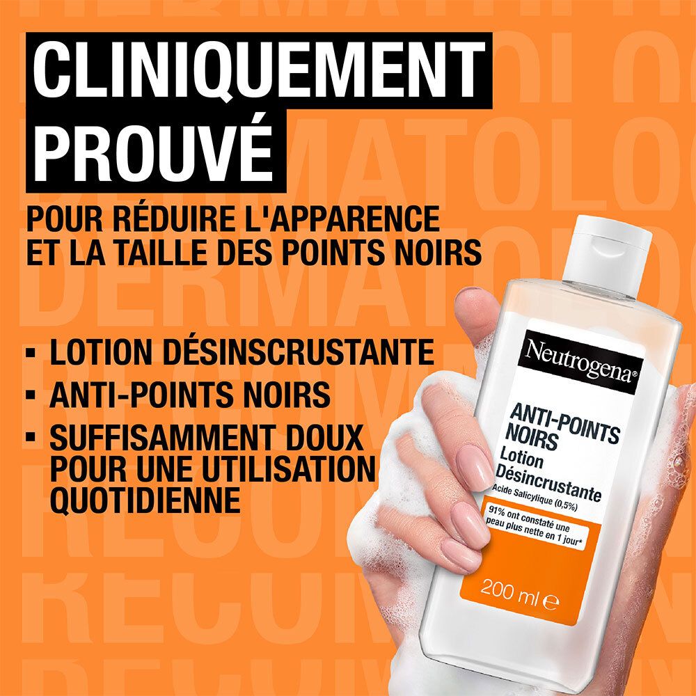 Neutrogena Lotion Anti-Points Noirs Nettoyante Visage