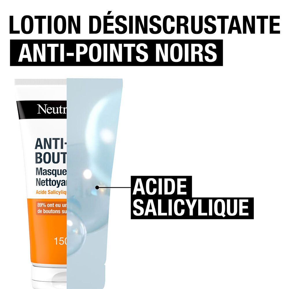 Neutrogena 2-en-1 Nettoyant Exfoliant & Masque Anti-Imperfections