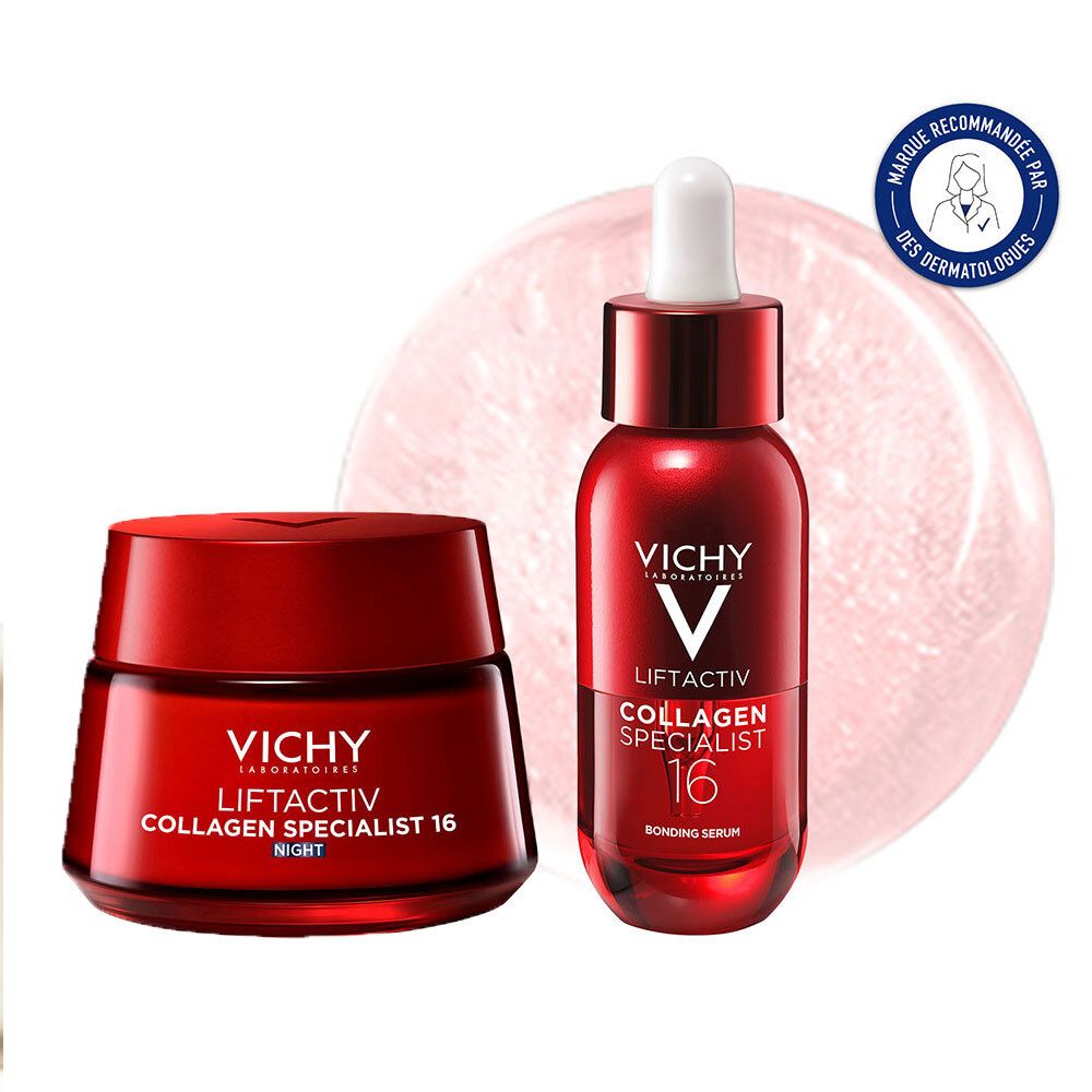 Vichy Liftactiv Collagen Specialist Crème nuit & Sérum Anti-Âge