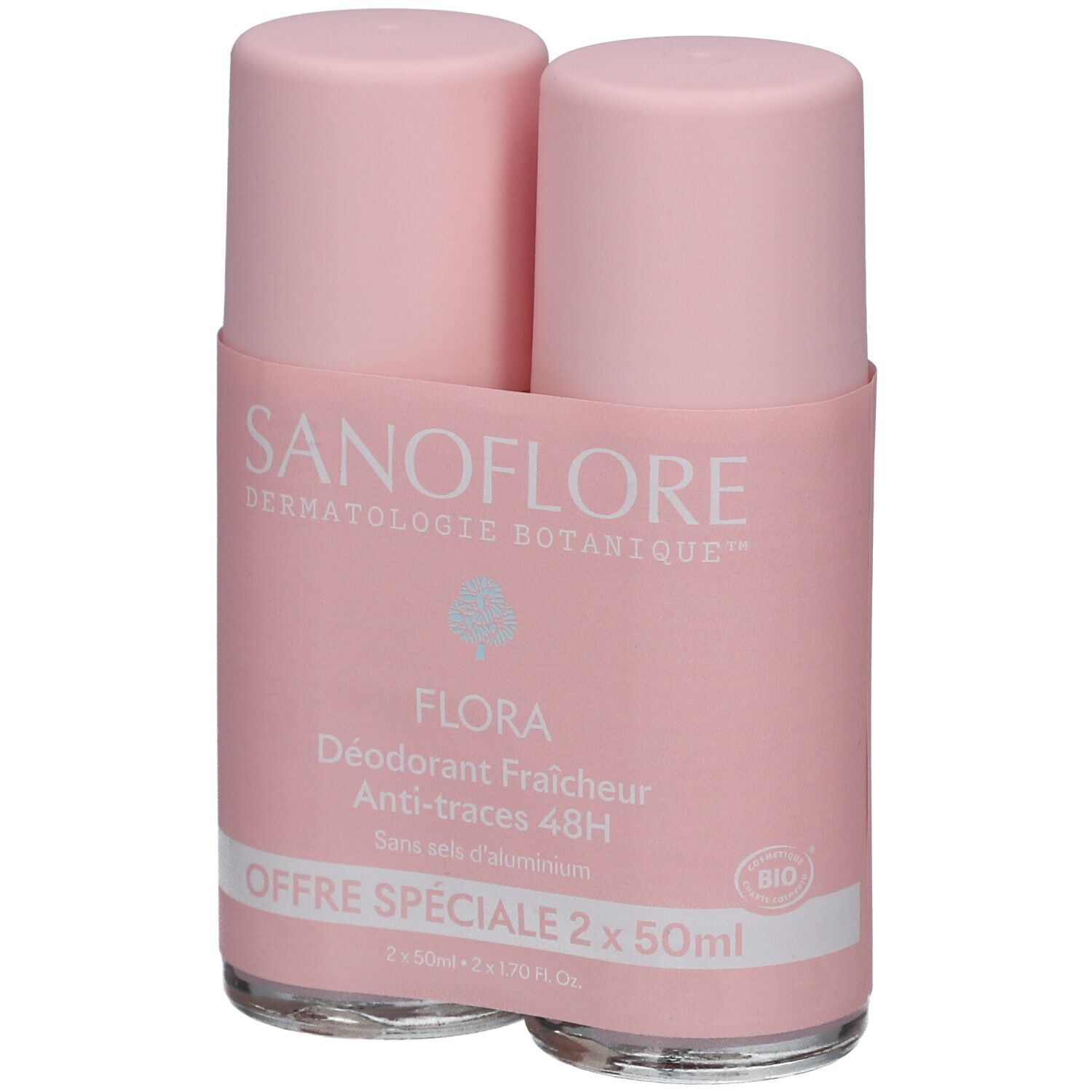 SANOFLORE Déodorant Roll-On 48h Flora x2
