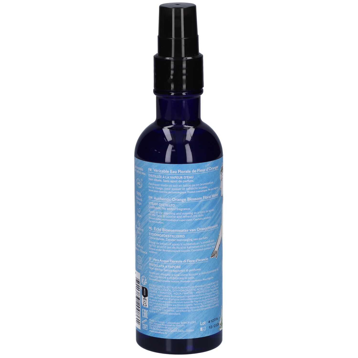 SANOFLORE Véritable Eau Florale de Fleur d'Oranger