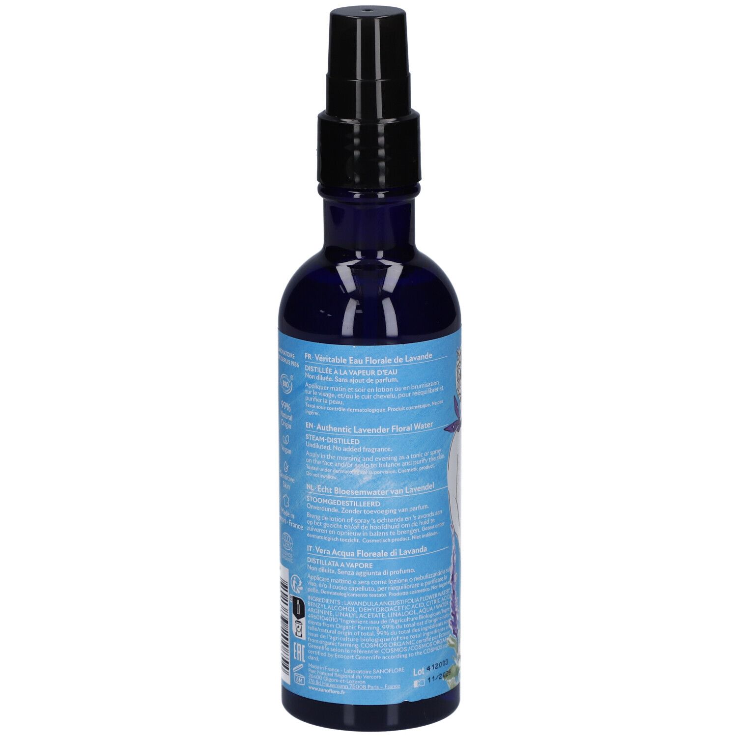 SANOFLORE Véritable Eau Florale de Lavande