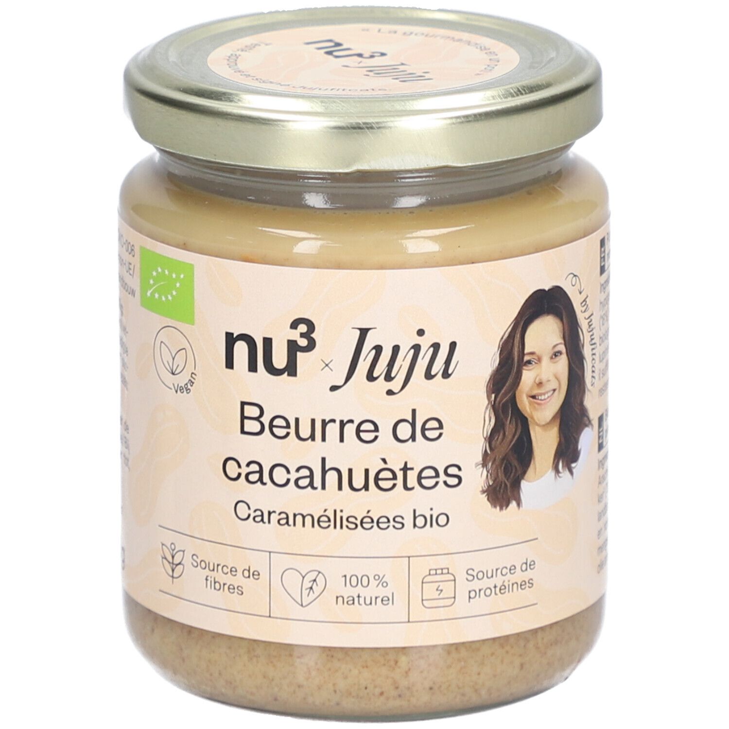 NU3 Beurre de Cacahuètes Caramélisées Bio x Jujufitcats
