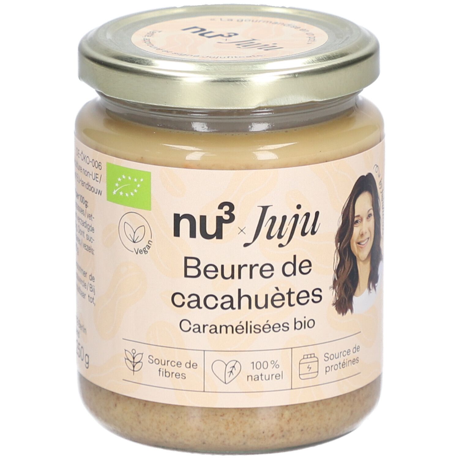NU3 Beurre de Cacahuètes Caramélisées Bio x Jujufitcats