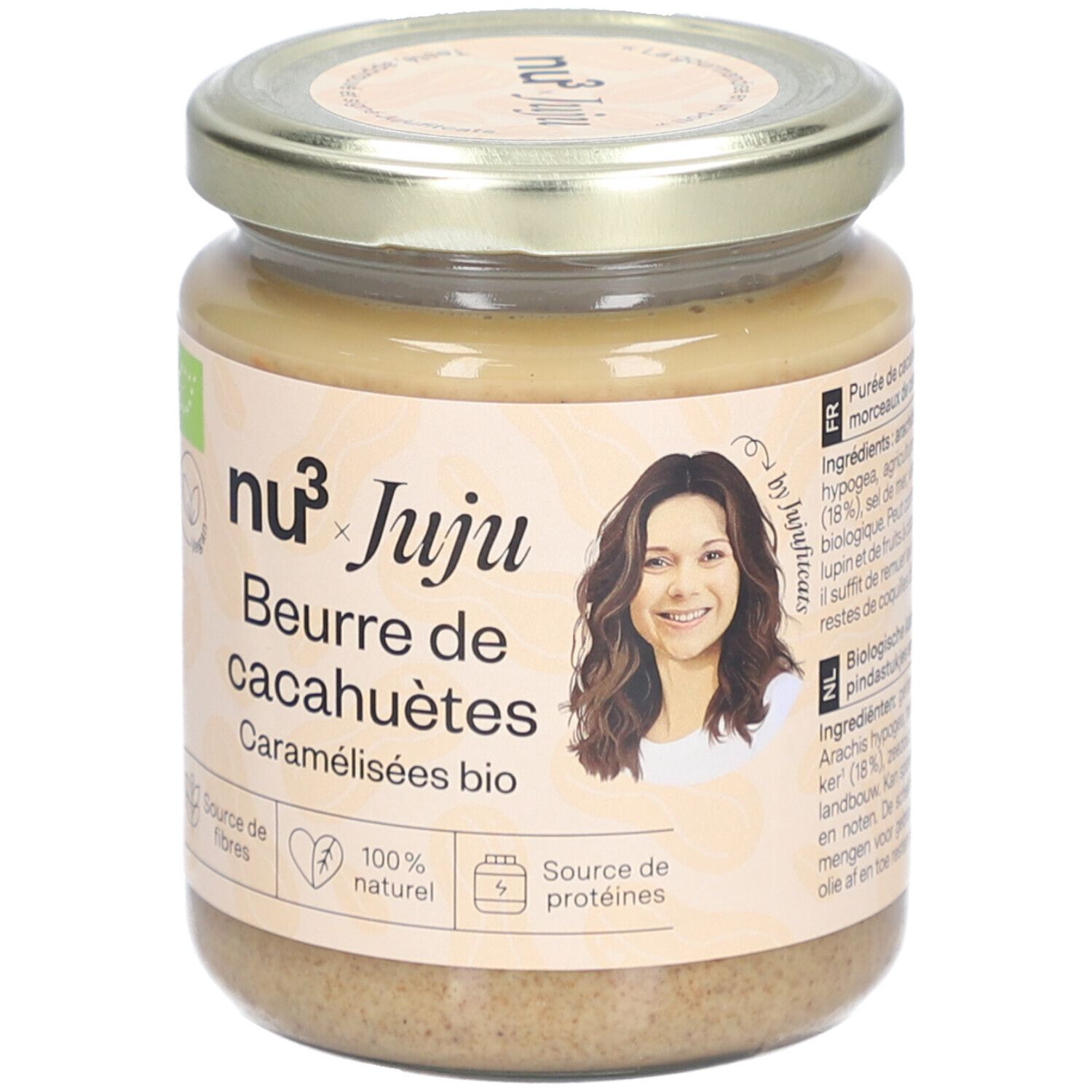 NU3 Beurre de Cacahuètes Caramélisées Bio x Jujufitcats