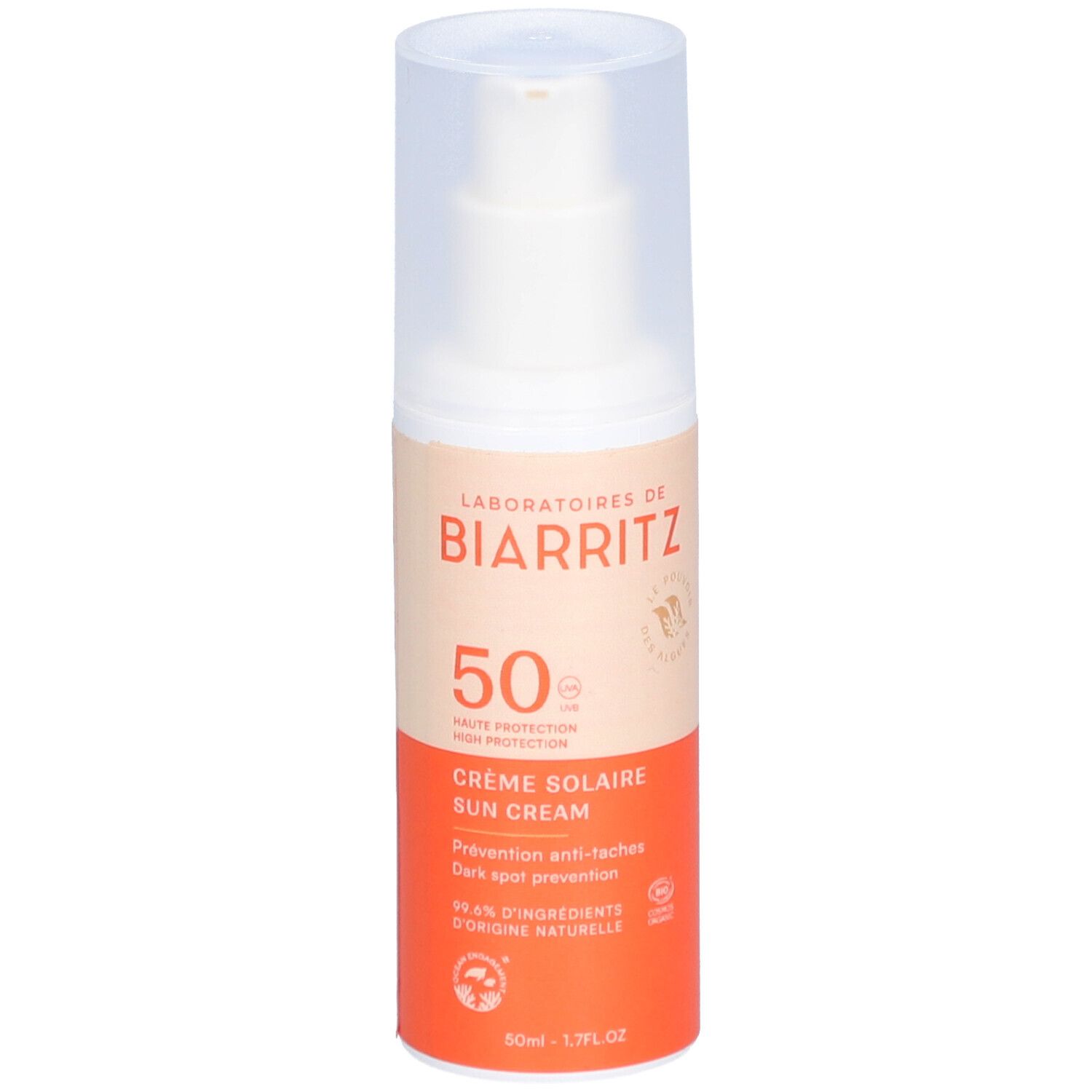 LABORATOIRES DE BIARRITZ Crème Solaire Visage SPF50
