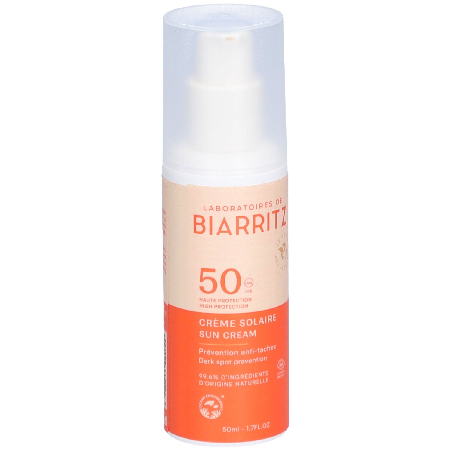 LABORATOIRES DE BIARRITZ Crème Solaire Visage SPF50