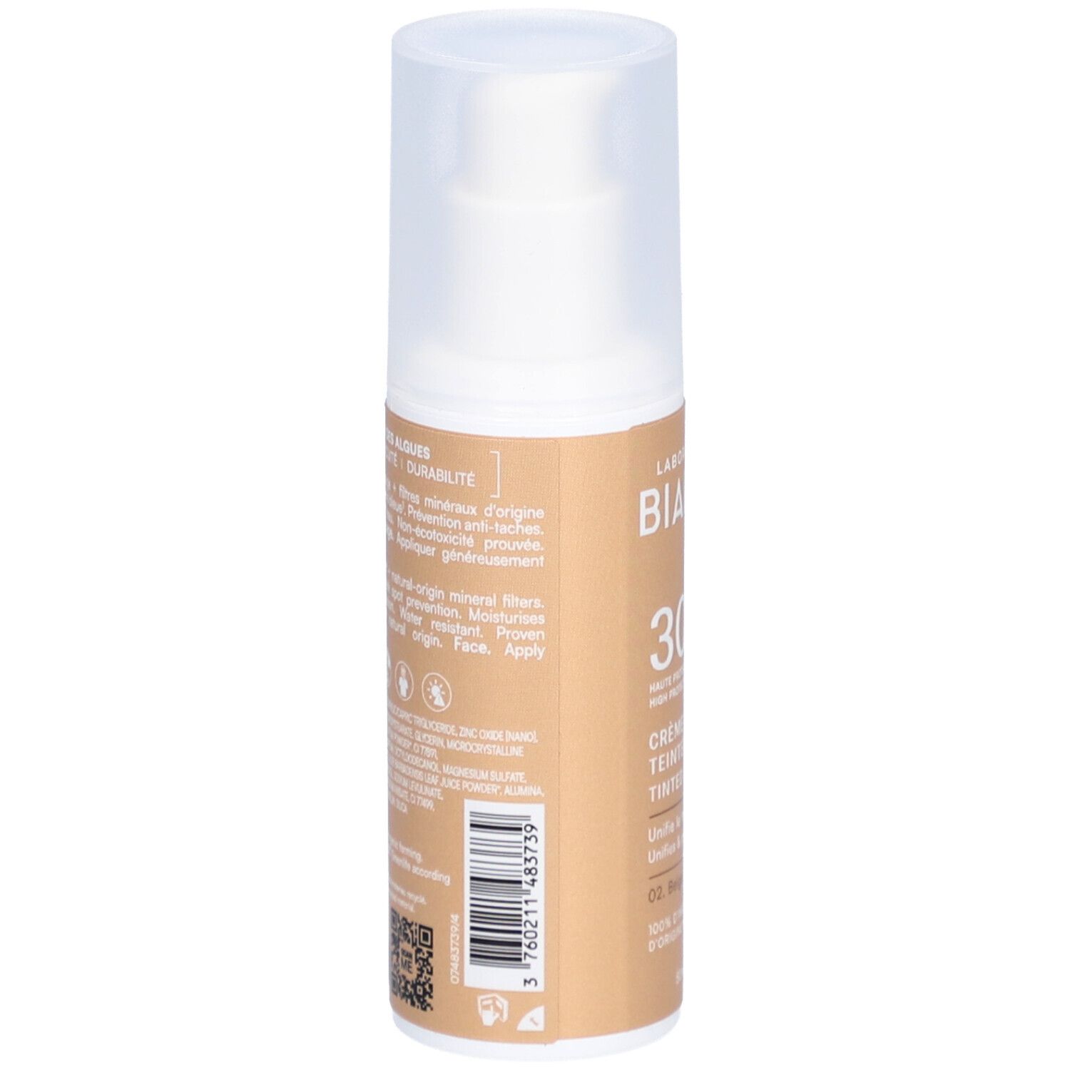 LABORATOIRES DE BIARRITZ Crème Solaire Teintée Beige SPF30