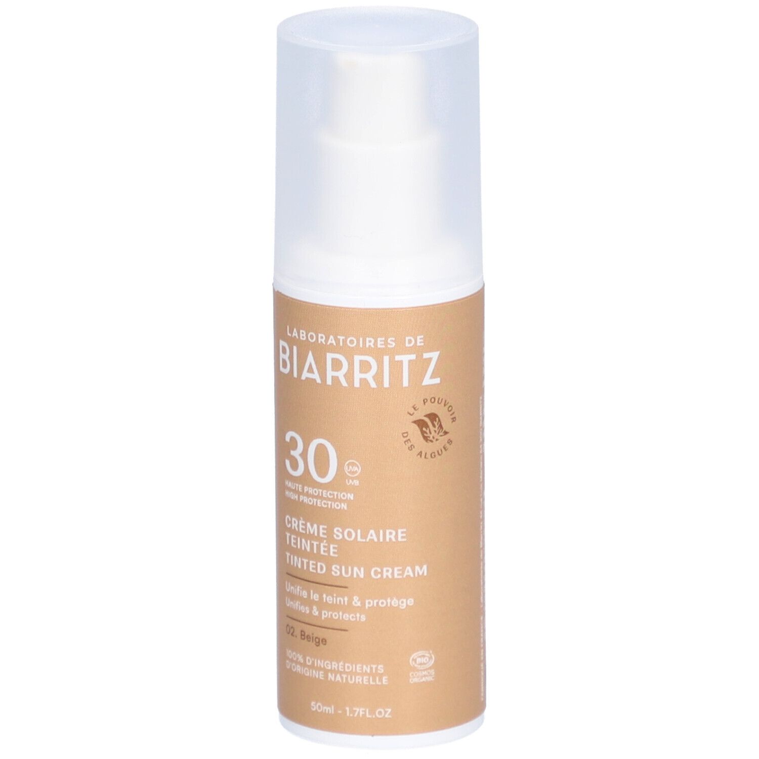 LABORATOIRES DE BIARRITZ Crème Solaire Teintée Beige SPF30