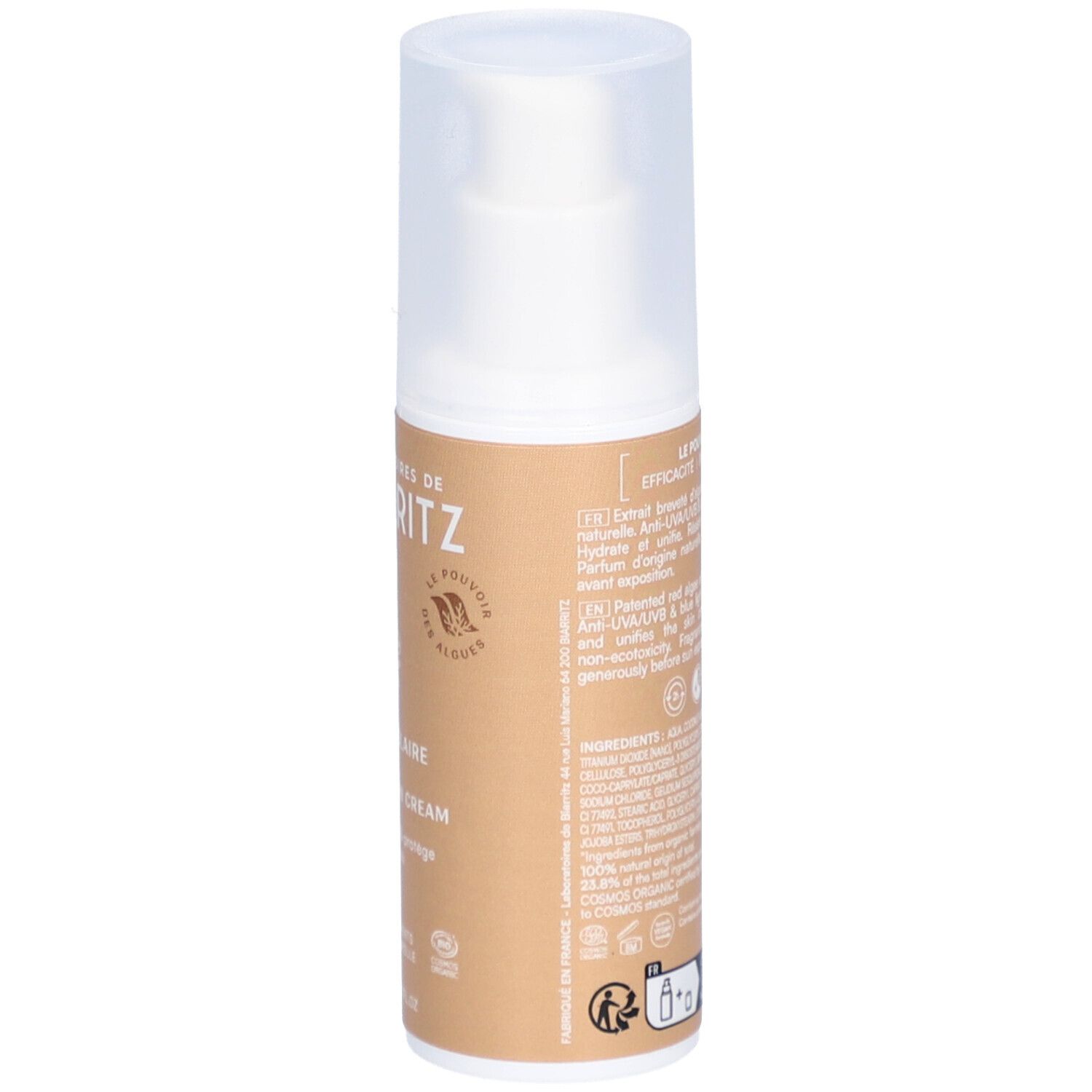 LABORATOIRES DE BIARRITZ Crème Solaire Teintée Beige SPF30