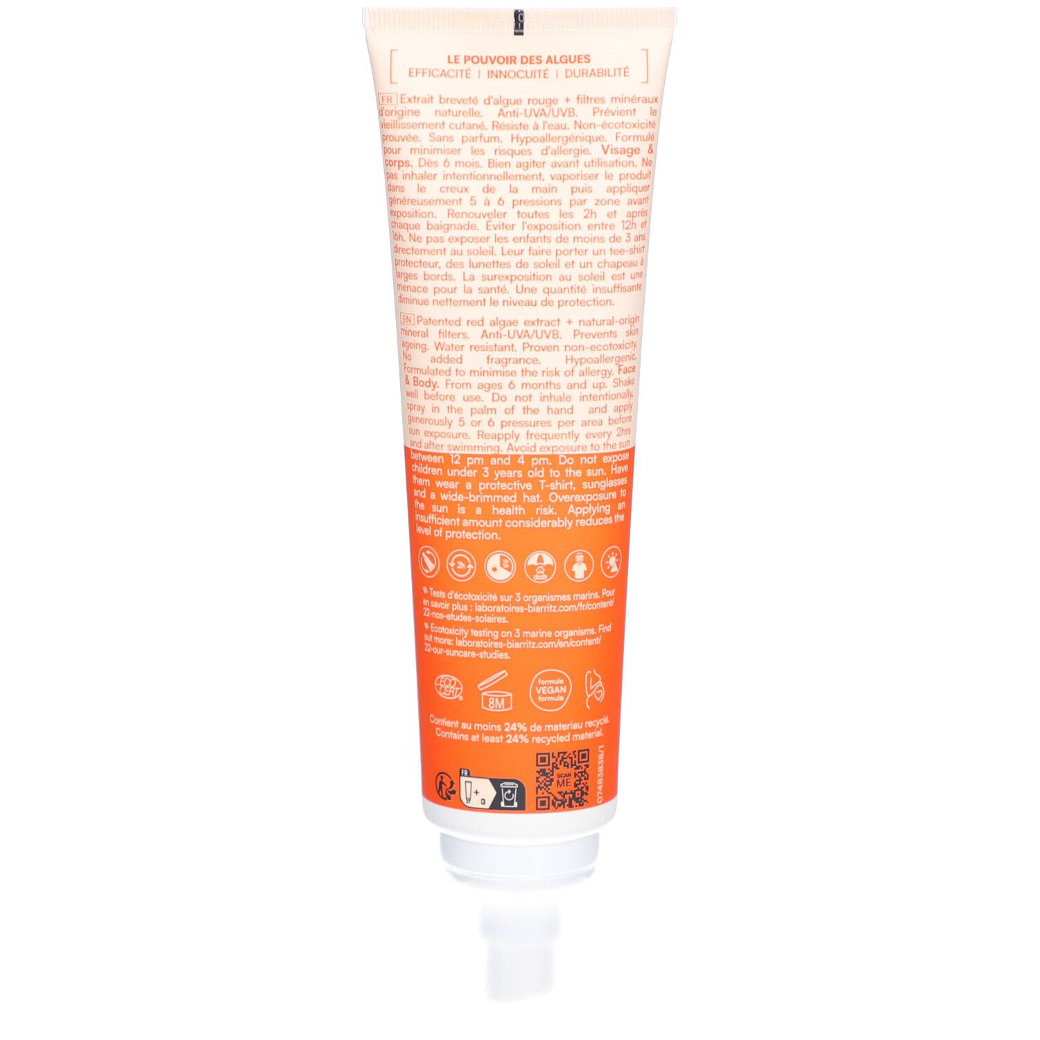 LABORATOIRES DE BIARRITZ Spray Solaire Famille SPF50+