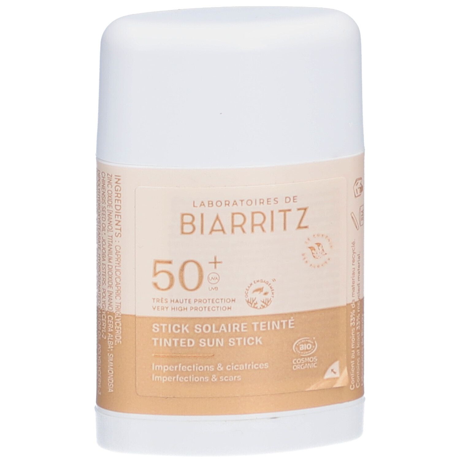 LABORATOIRES DE BIARRITZ Stick Solaire Teinté SPF50+