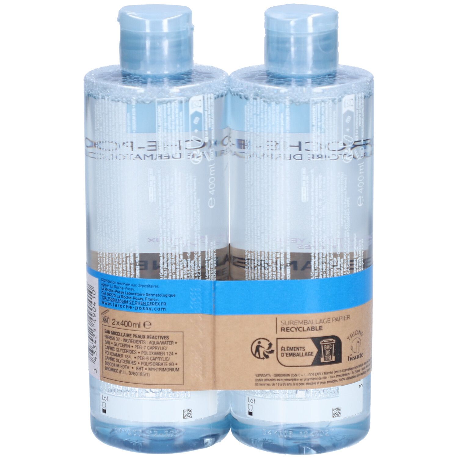 LA ROCHE POSAY Tolériane Eau Micellaire Peaux Réactives