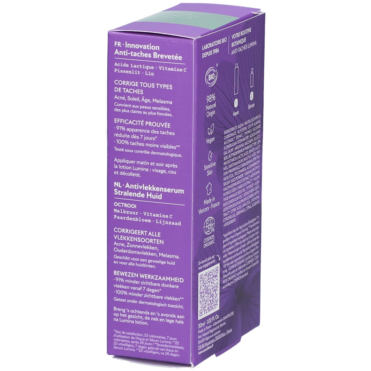 SANOFLORE Lumina Sérum Eclat Anti-Tâches