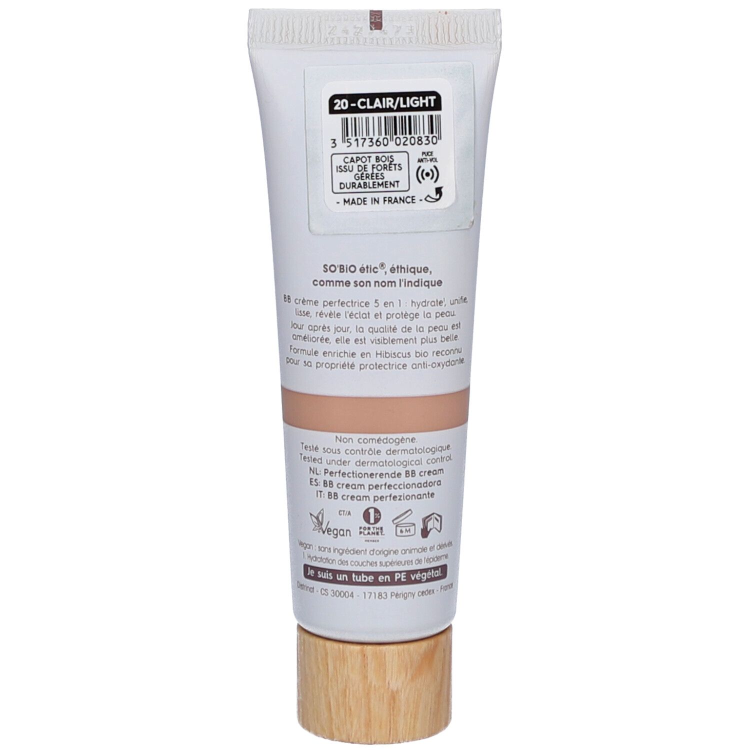 SO BIO ETIC BB Crème Perfectrice Teinte Claire