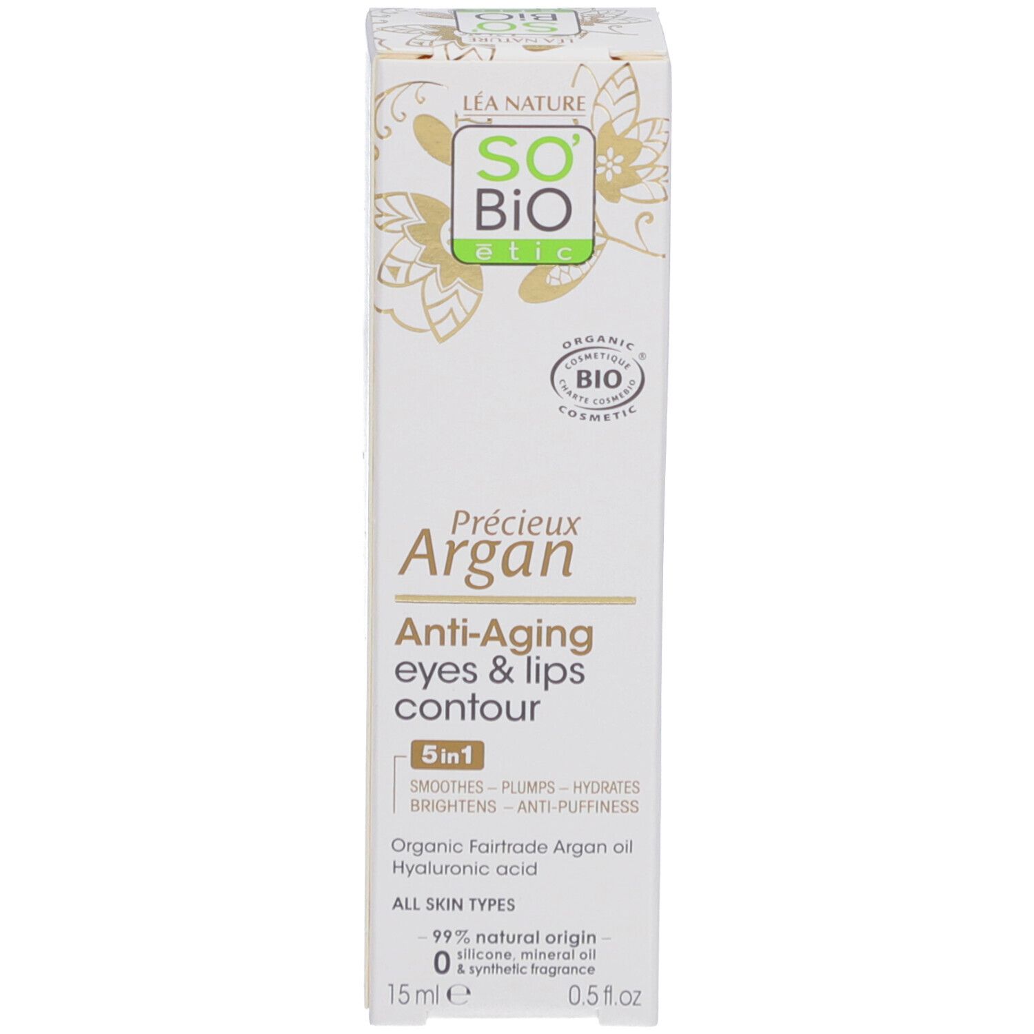SO BIO ETIC Précieux Argan Contour Yeux et Lèvres Anti-Âge