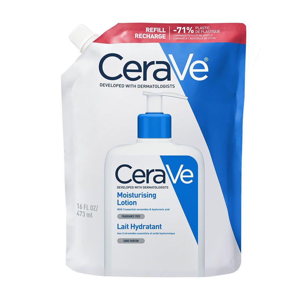 CeraVe Lait Hydratant éco-recharge avec pompe. 473 ml.
