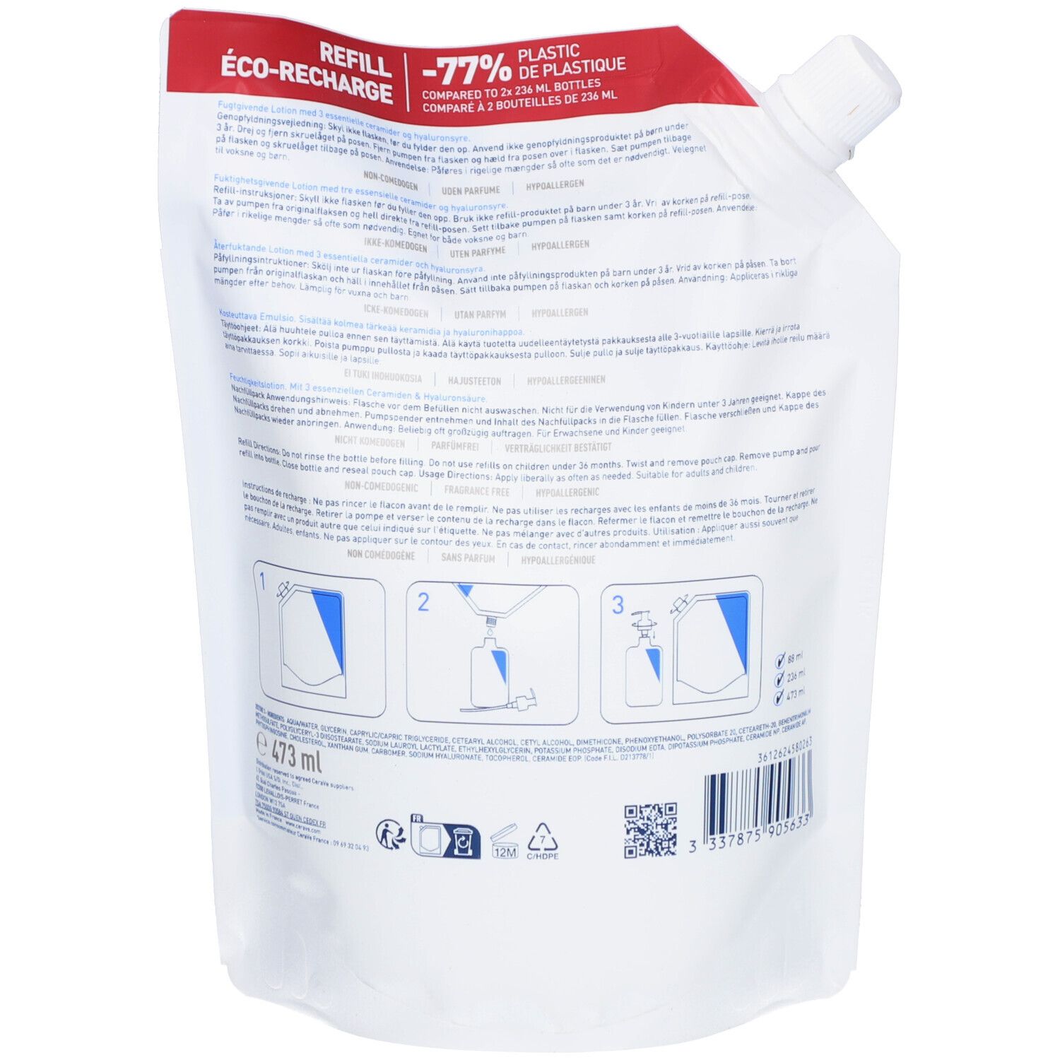 CERAVE Lait Hydratant Eco-Recharge
