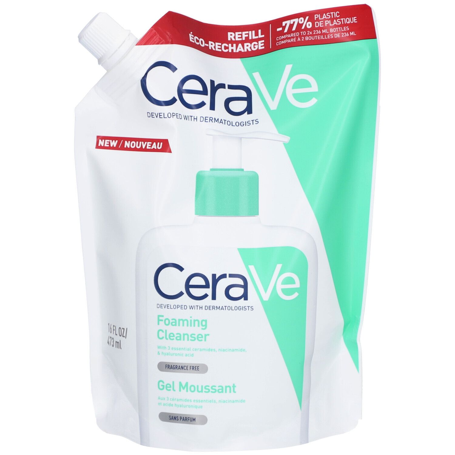 CERAVE Gel Moussant Purifiant Eco-Recharge
