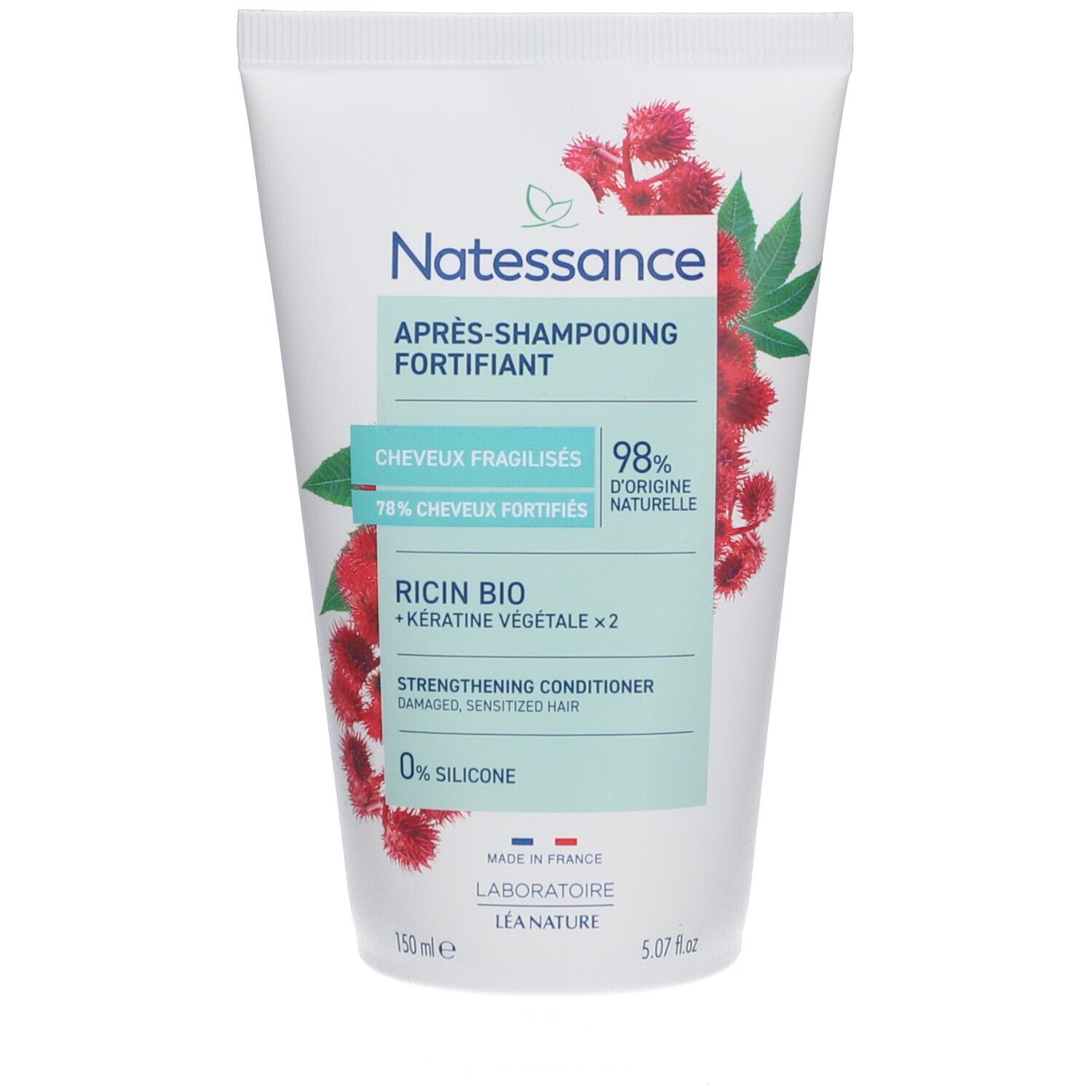 NATESSANCE Après-shampoing fortifiant ricin